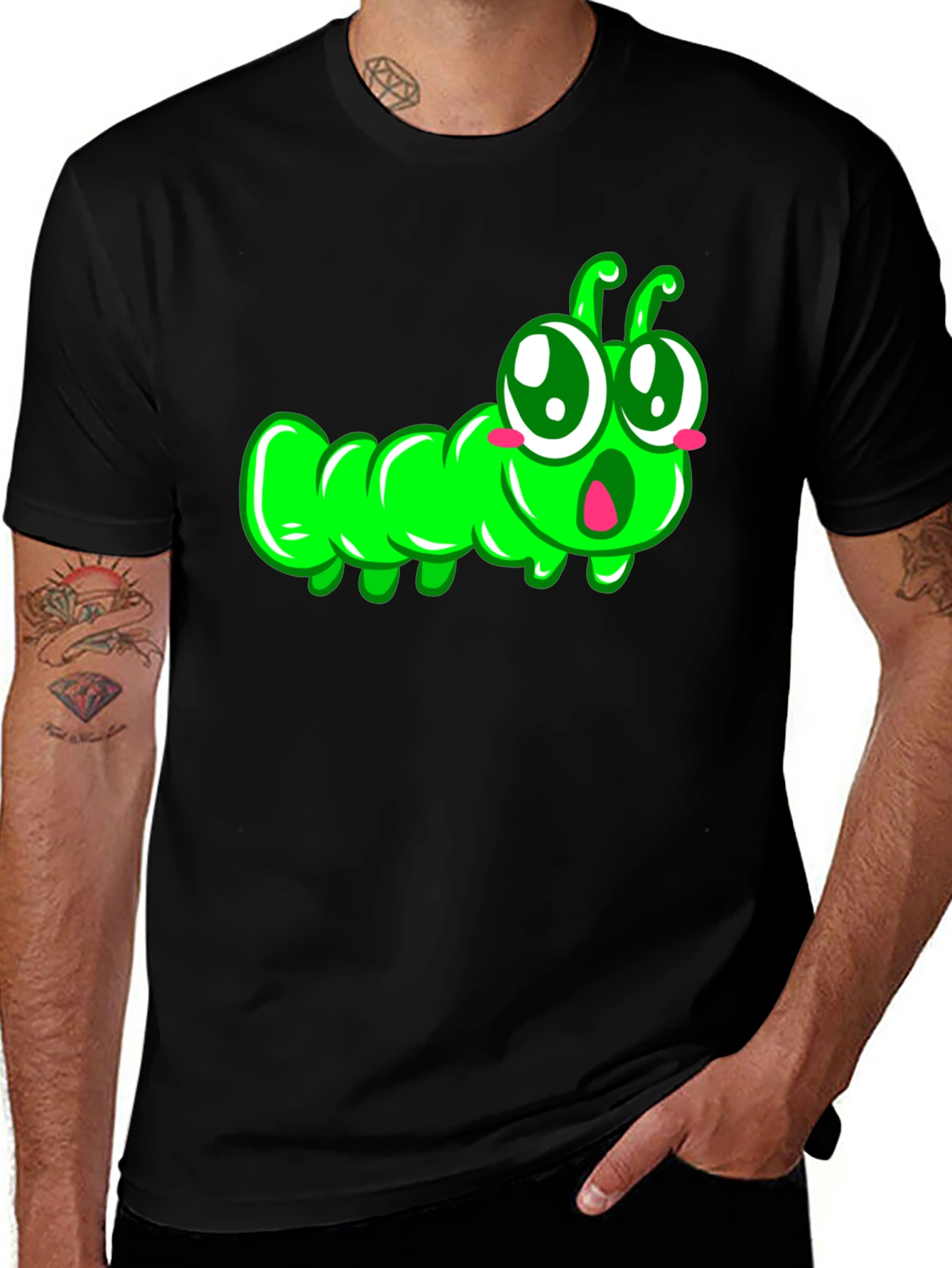 Variant 9 of Cute Cartoon Caterpillar T-Shirt