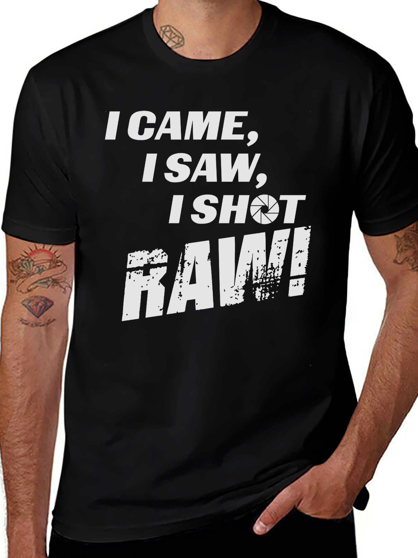 Variant 15 of I Came I Saw I Shot Raw Photography T-Shirt