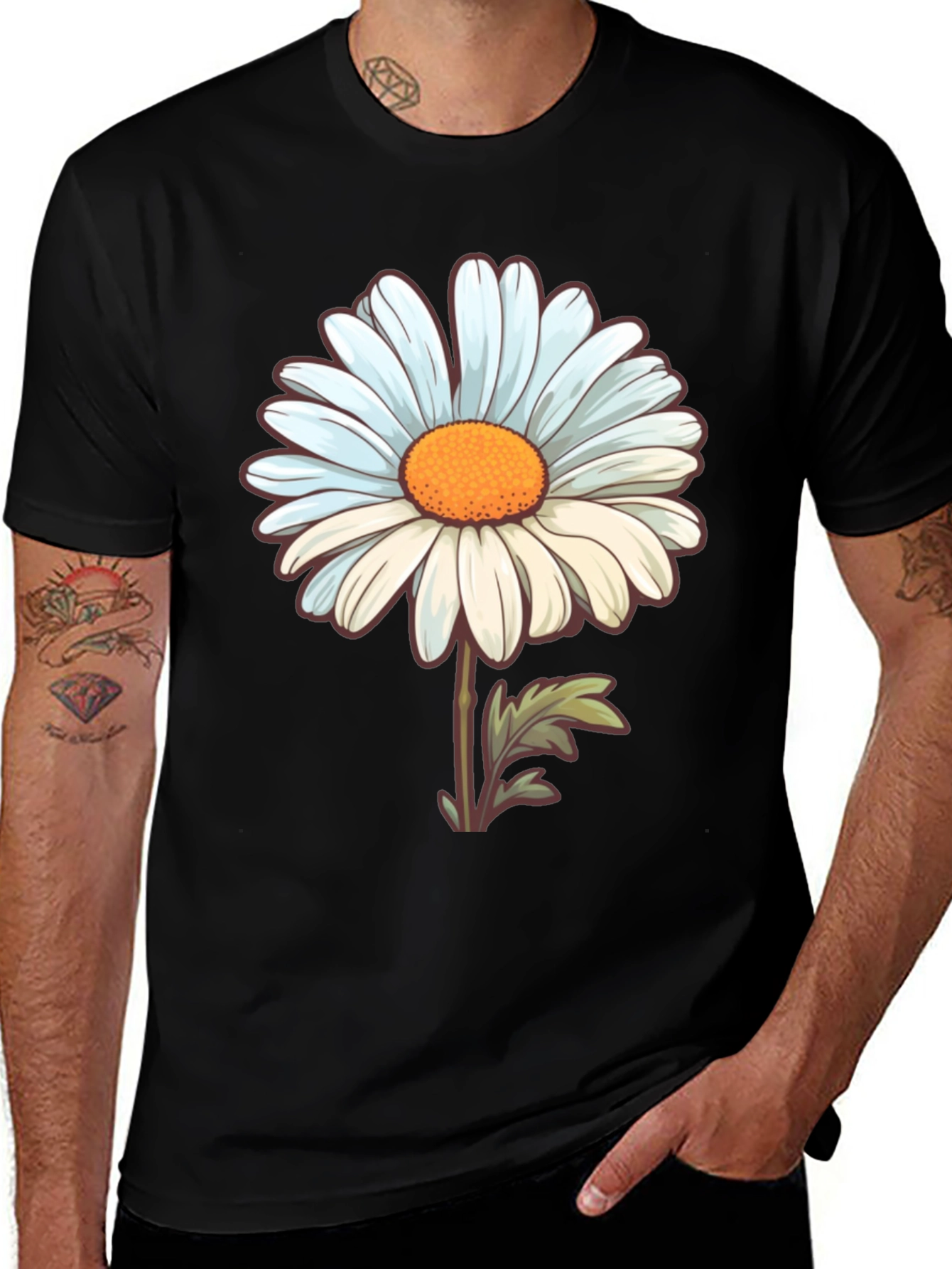 Variant 10 of Daisy Flower Graphic T-Shirt