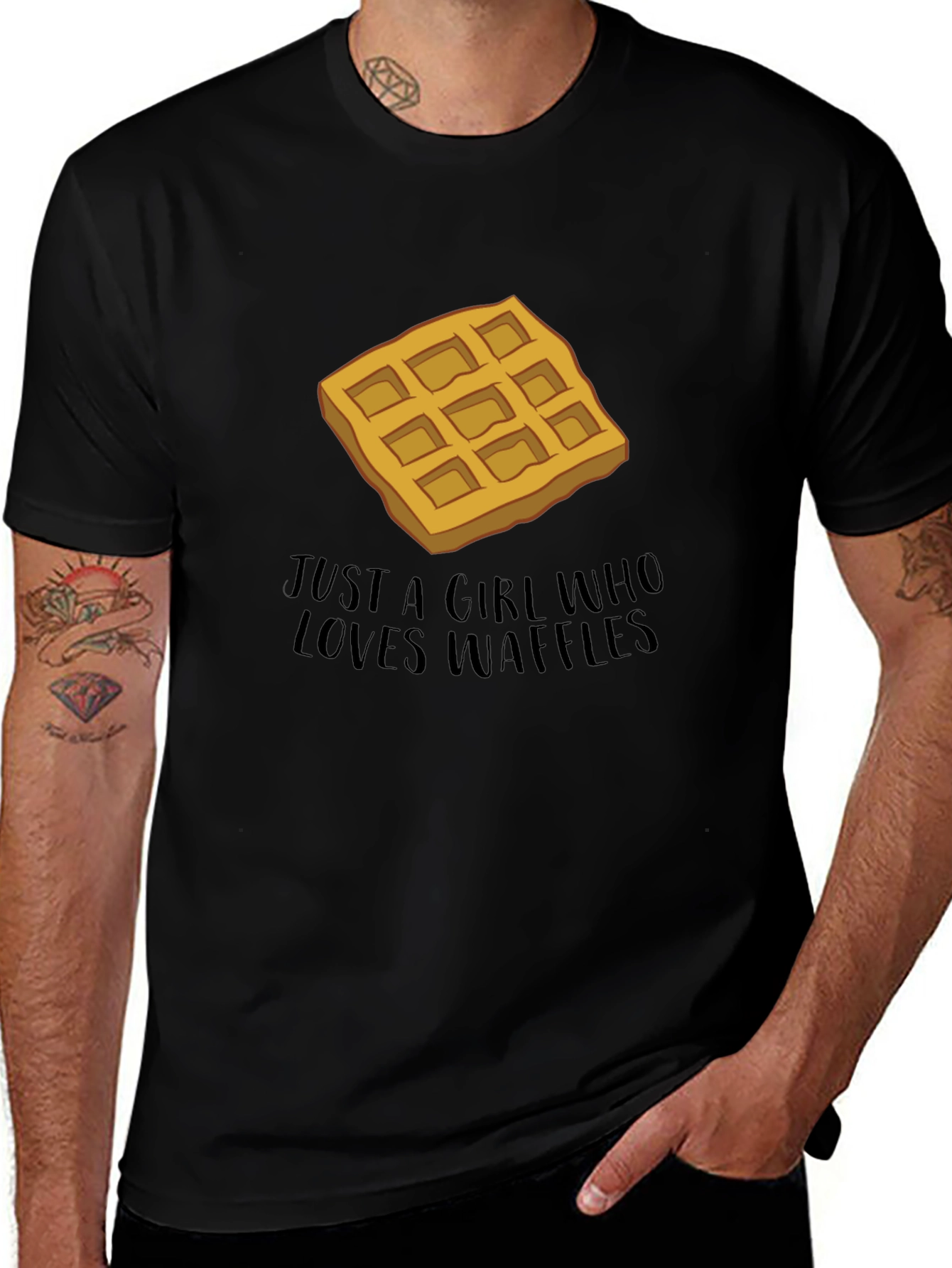 Waffle Lover Tee - Just a Girl Who Loves Waffles T-Shirt