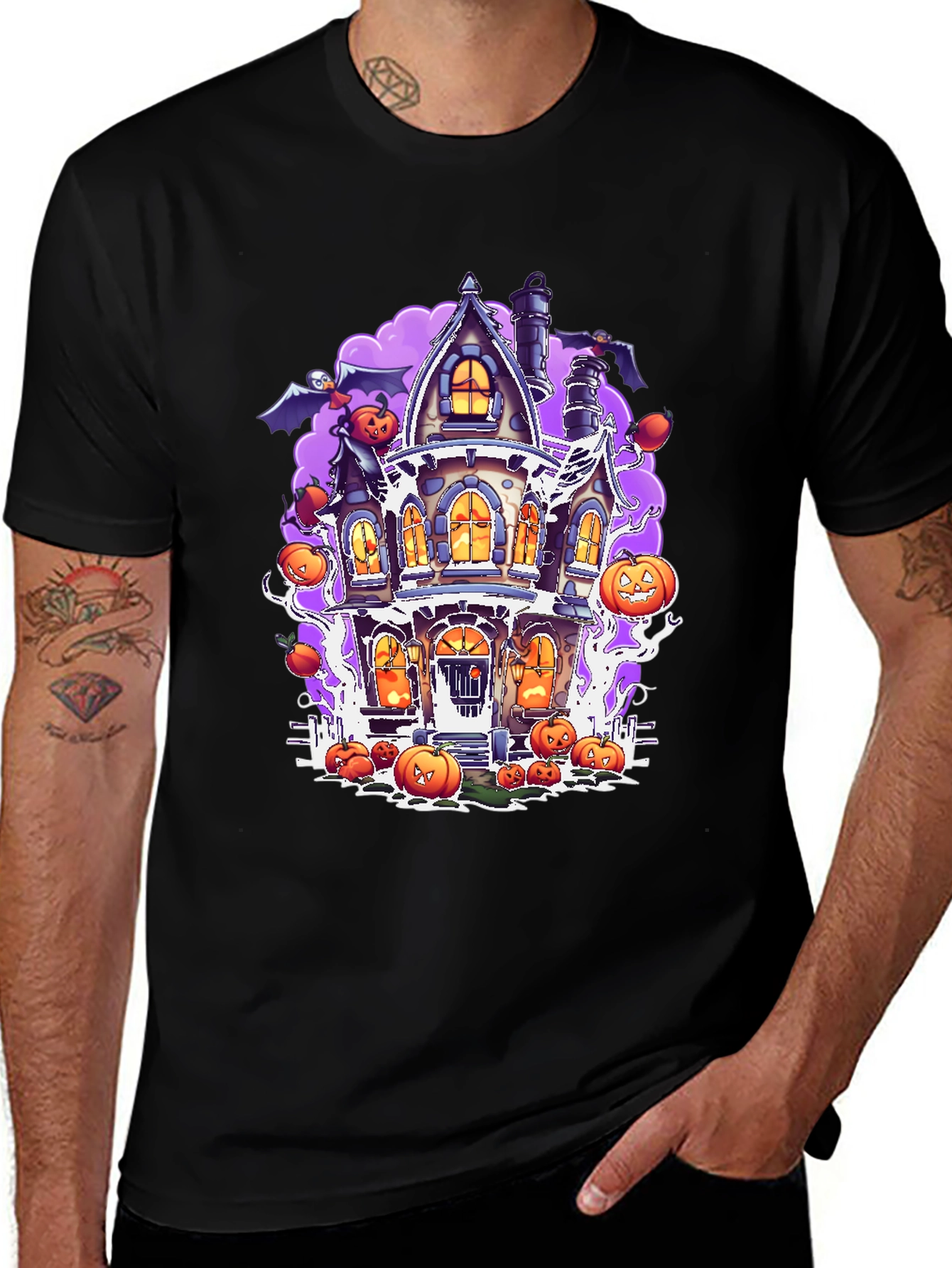 Spooky Haunted House Halloween T-Shirt
