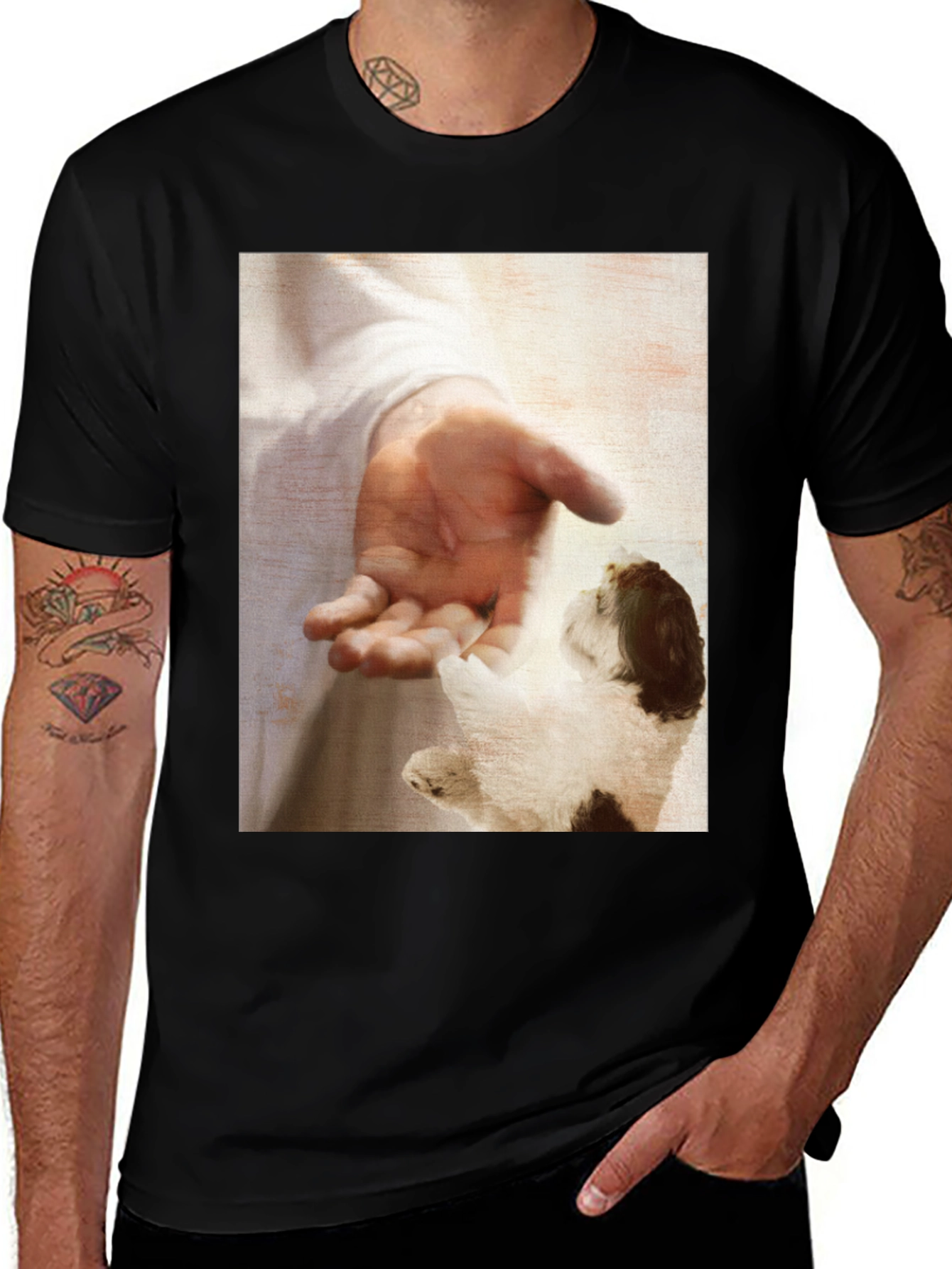 Variant 19 of Touching Moment Graphic T-Shirt