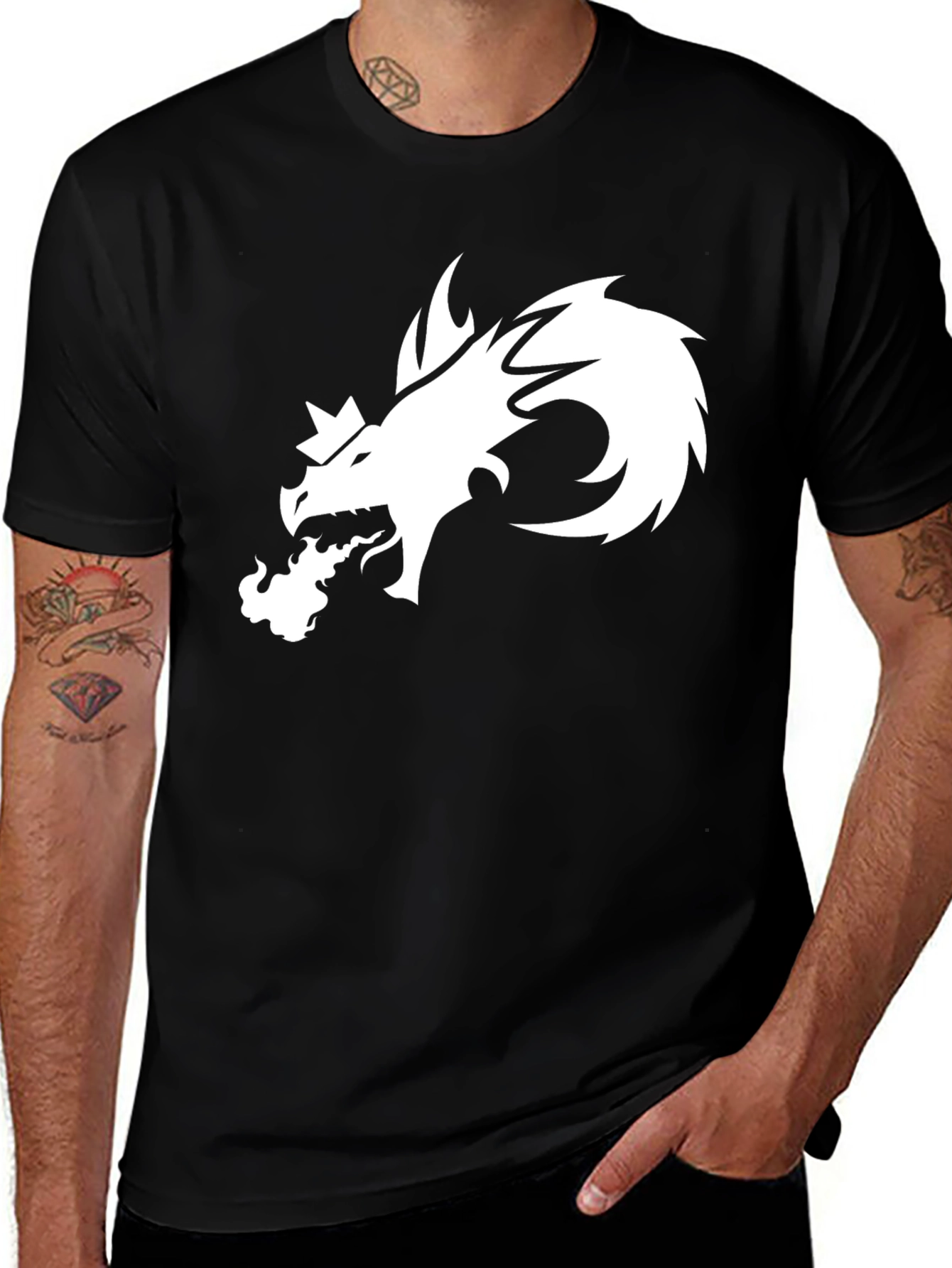 Variant 12 of Dragon Fire Black Tee