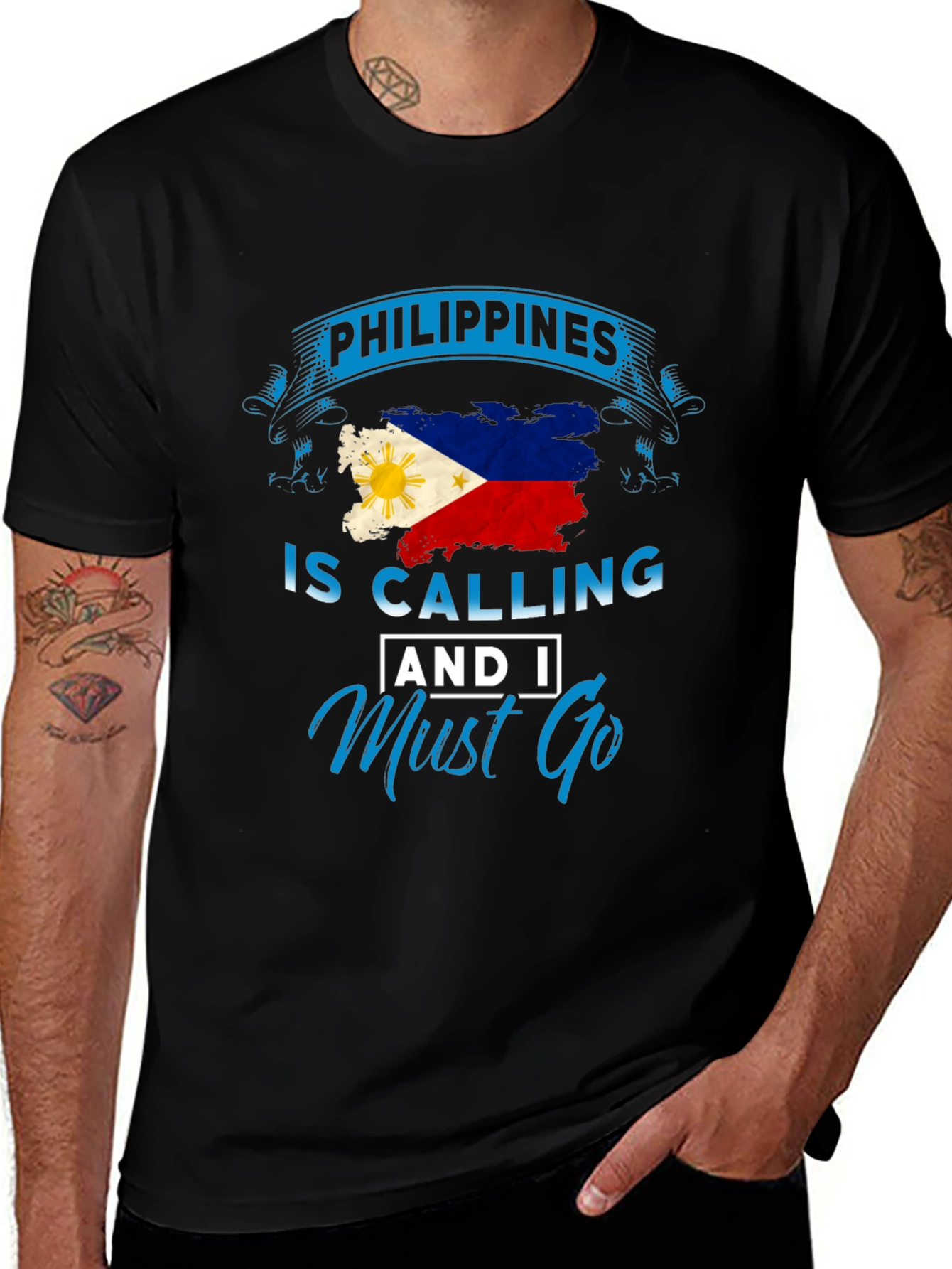 Philippines Calling Black T-Shirt
