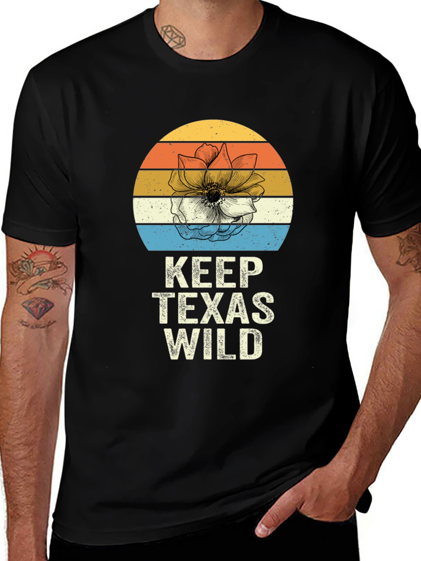 Variant 19 of Keep Texas Wild Graphic T-Shirt