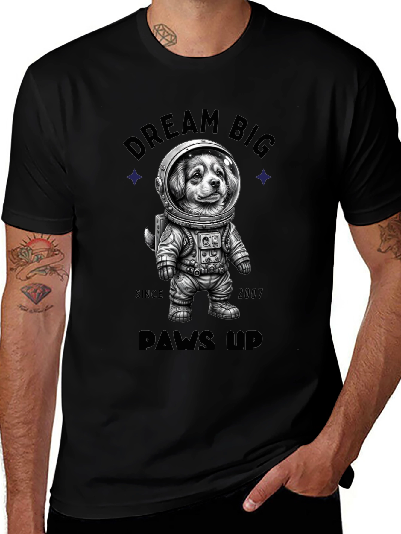 Variant 17 of Dream Big Astronaut Dog T-Shirt