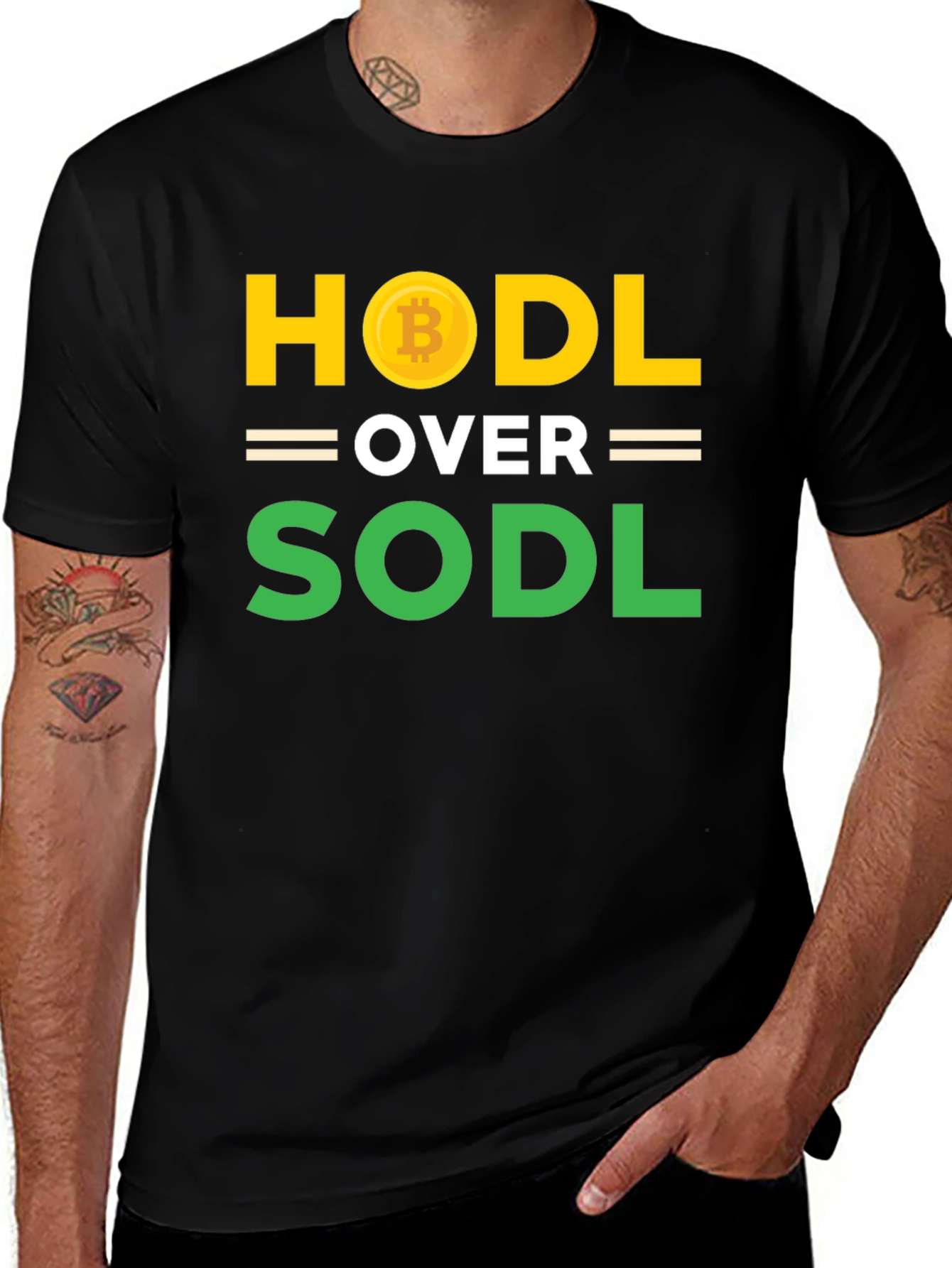 HODL Over SODL Bitcoin Crypto T-Shirt