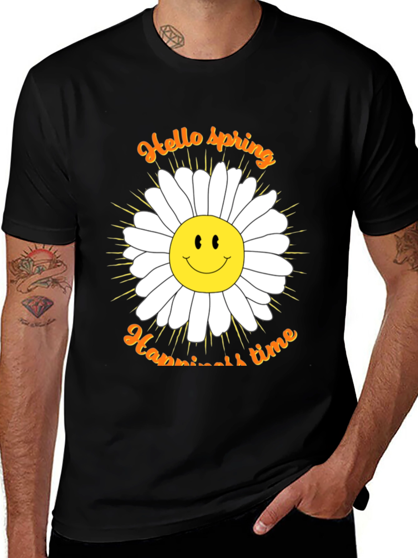 Hello Spring Daisy T-Shirt - Happiness Time