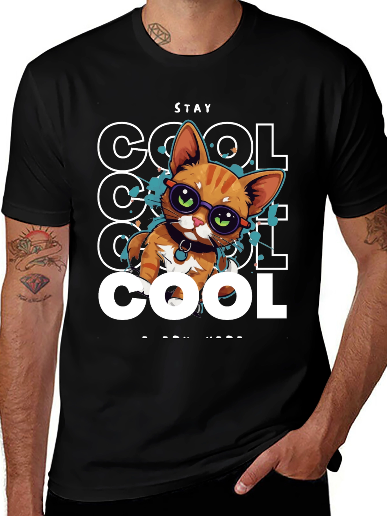 Variant 22 of Stay Cool Cat T-Shirt