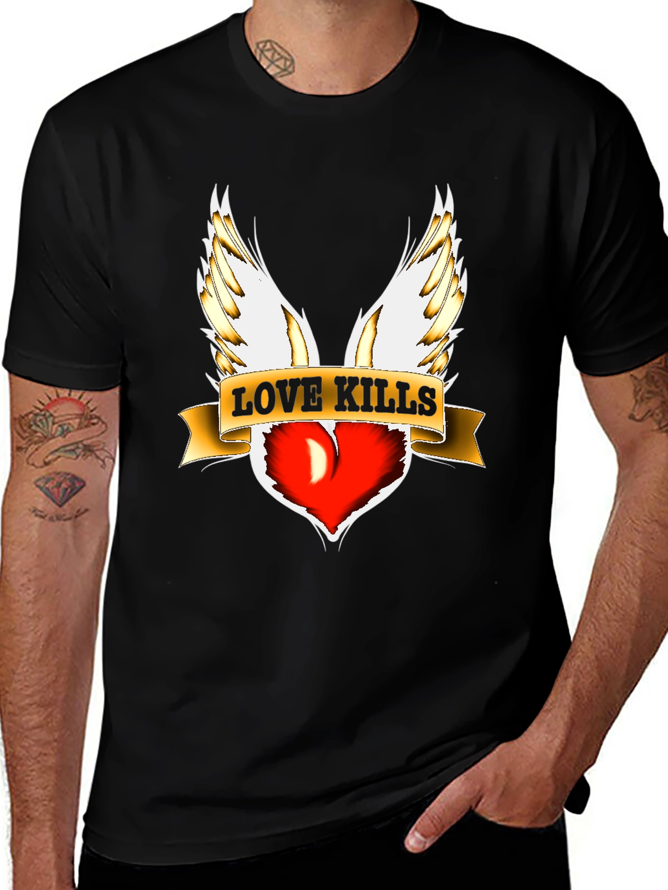 Variant 6 of Love Kills Graphic T-Shirt