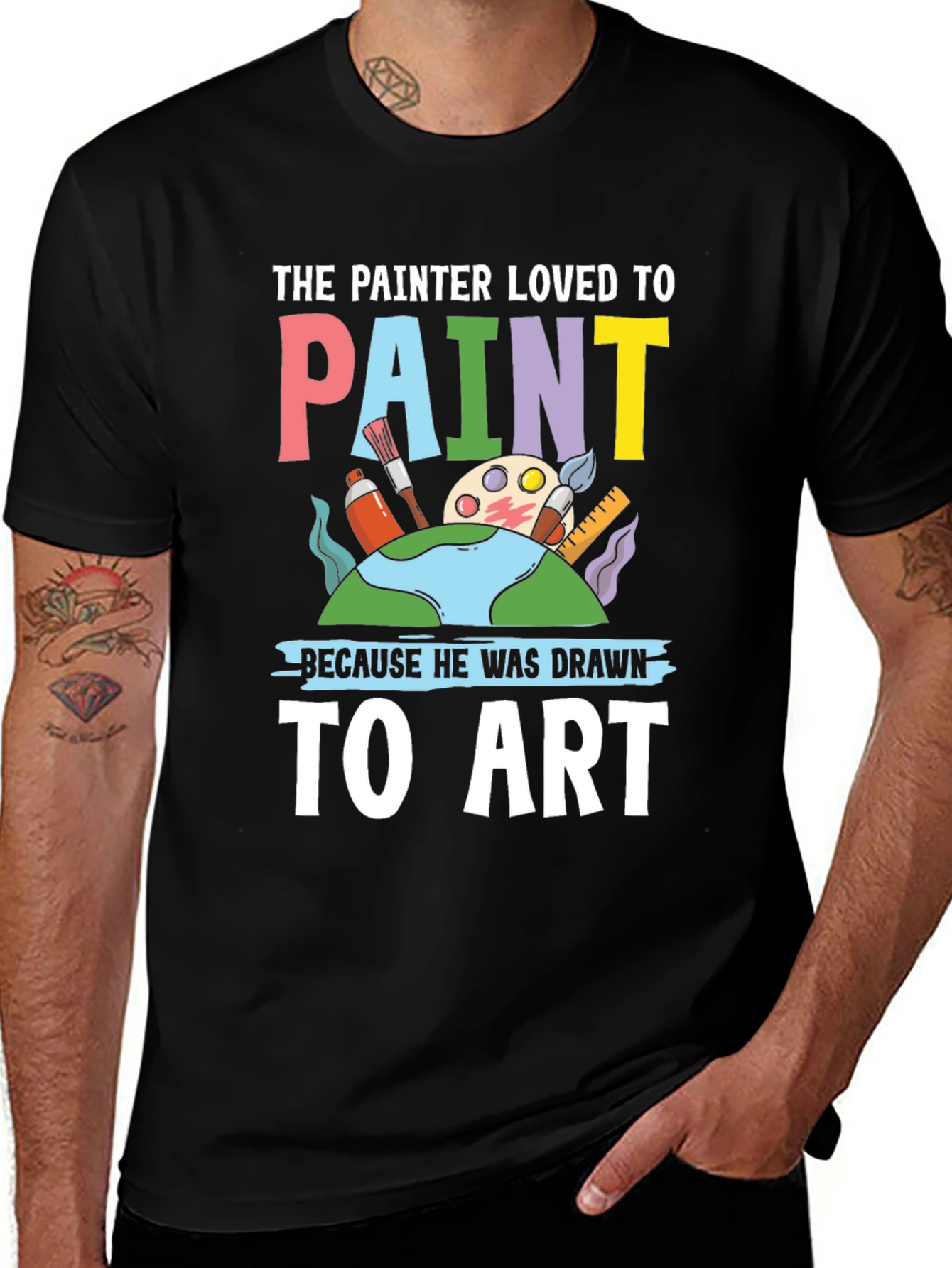 Variant 27 of Painter Loved To Paint Graphic T-Shirt