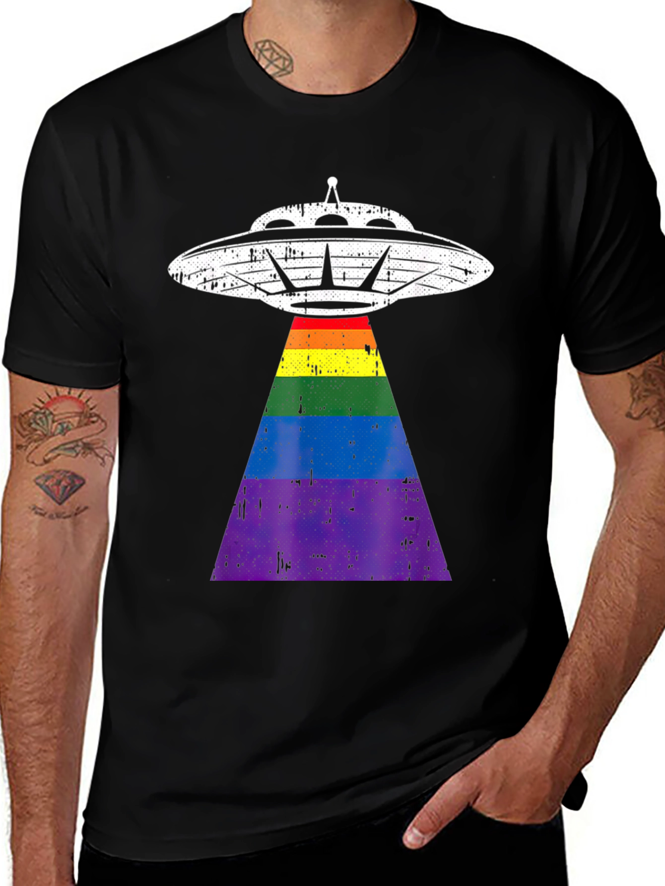 UFO Pride Tee - Beam Up Your Style!