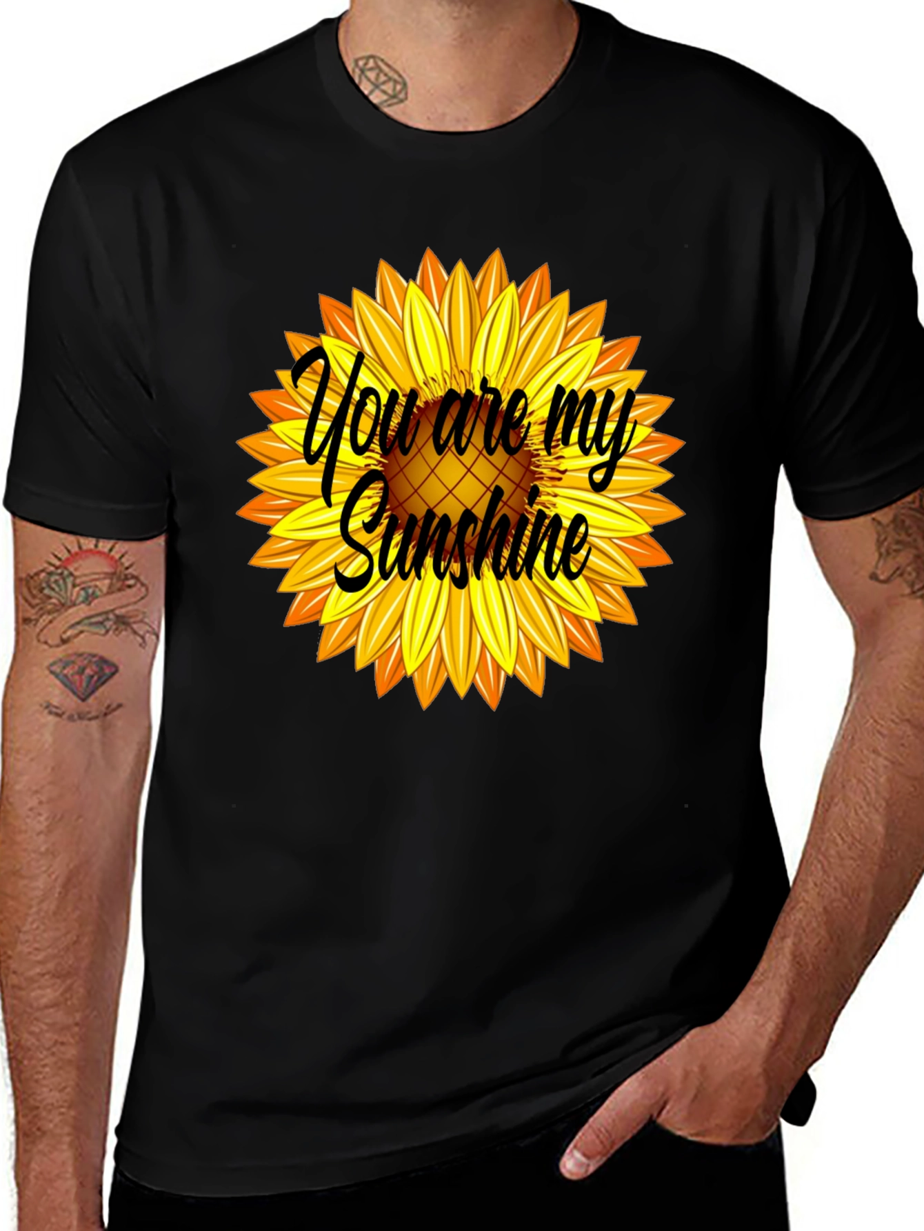 Variant 15 of You Are My Sunshine Sunflower Graphic Tee
