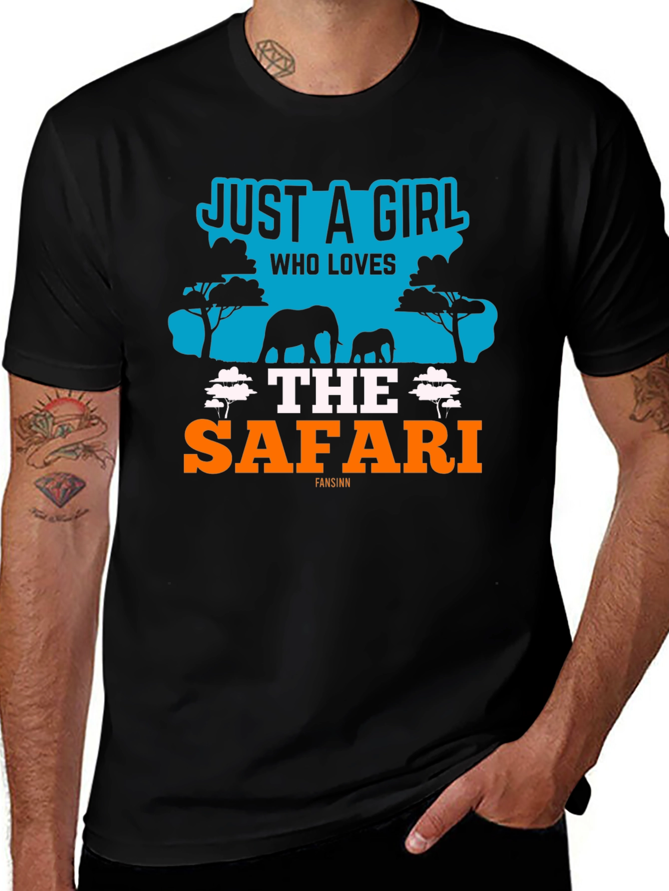 Variant 6 of Just a Girl Who Loves The Safari T-Shirt