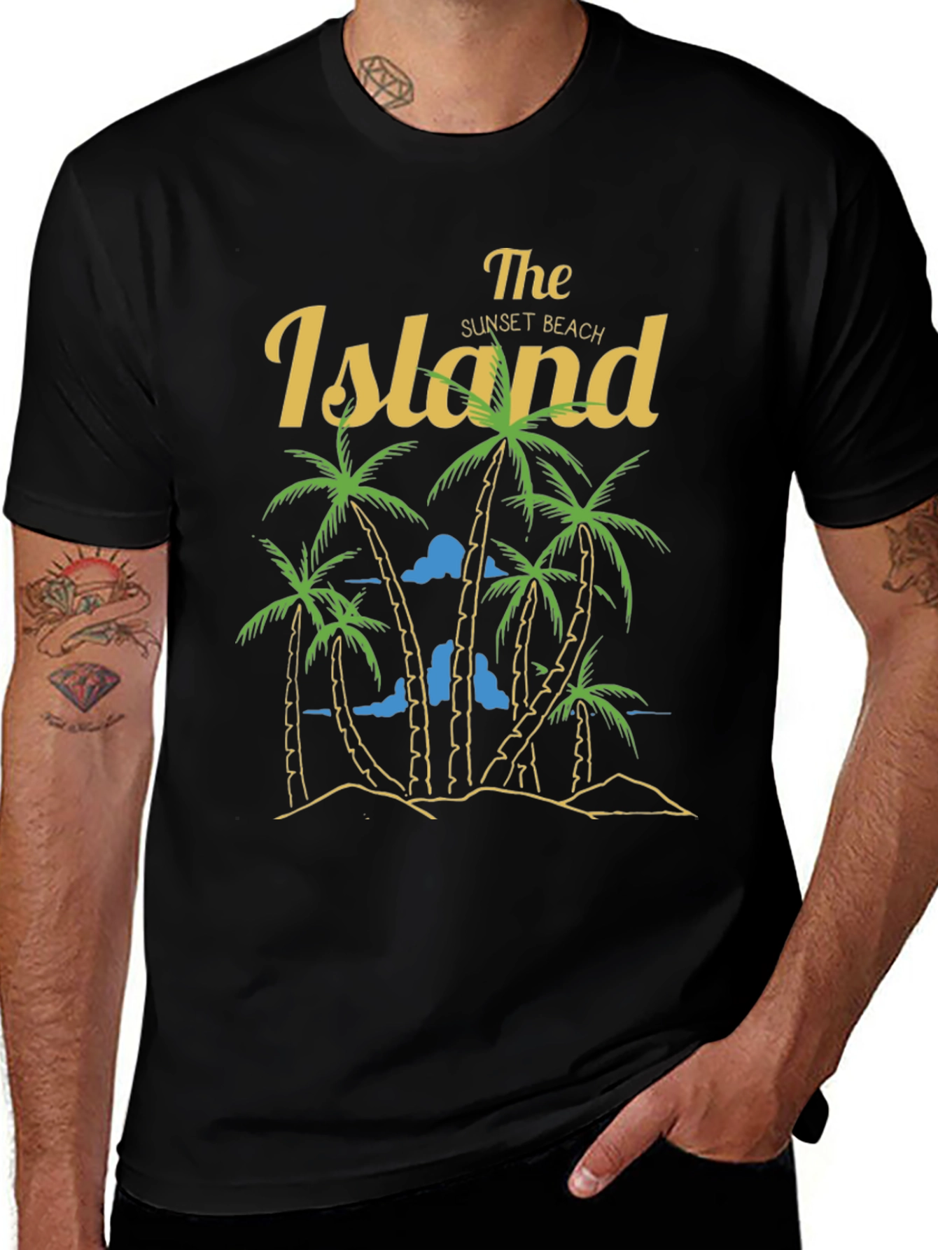The Island Sunset Beach Graphic T-Shirt