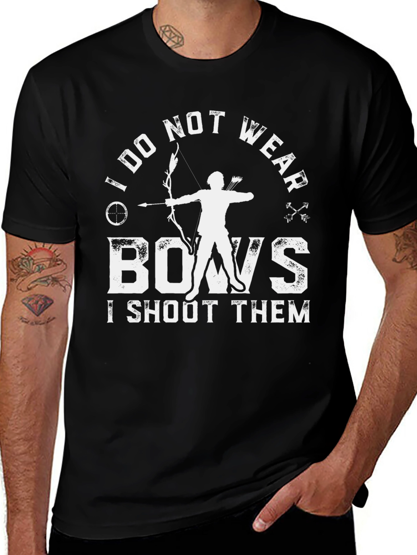 Variant 5 of Archery Bow Hunter T-Shirt - I Shoot Bows