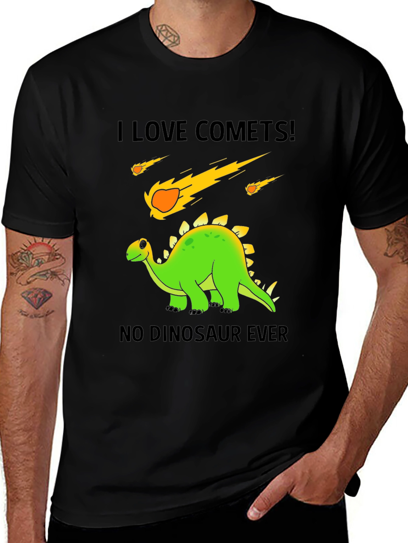 Variant 27 of I Love Comets! Dinosaur Graphic T-Shirt