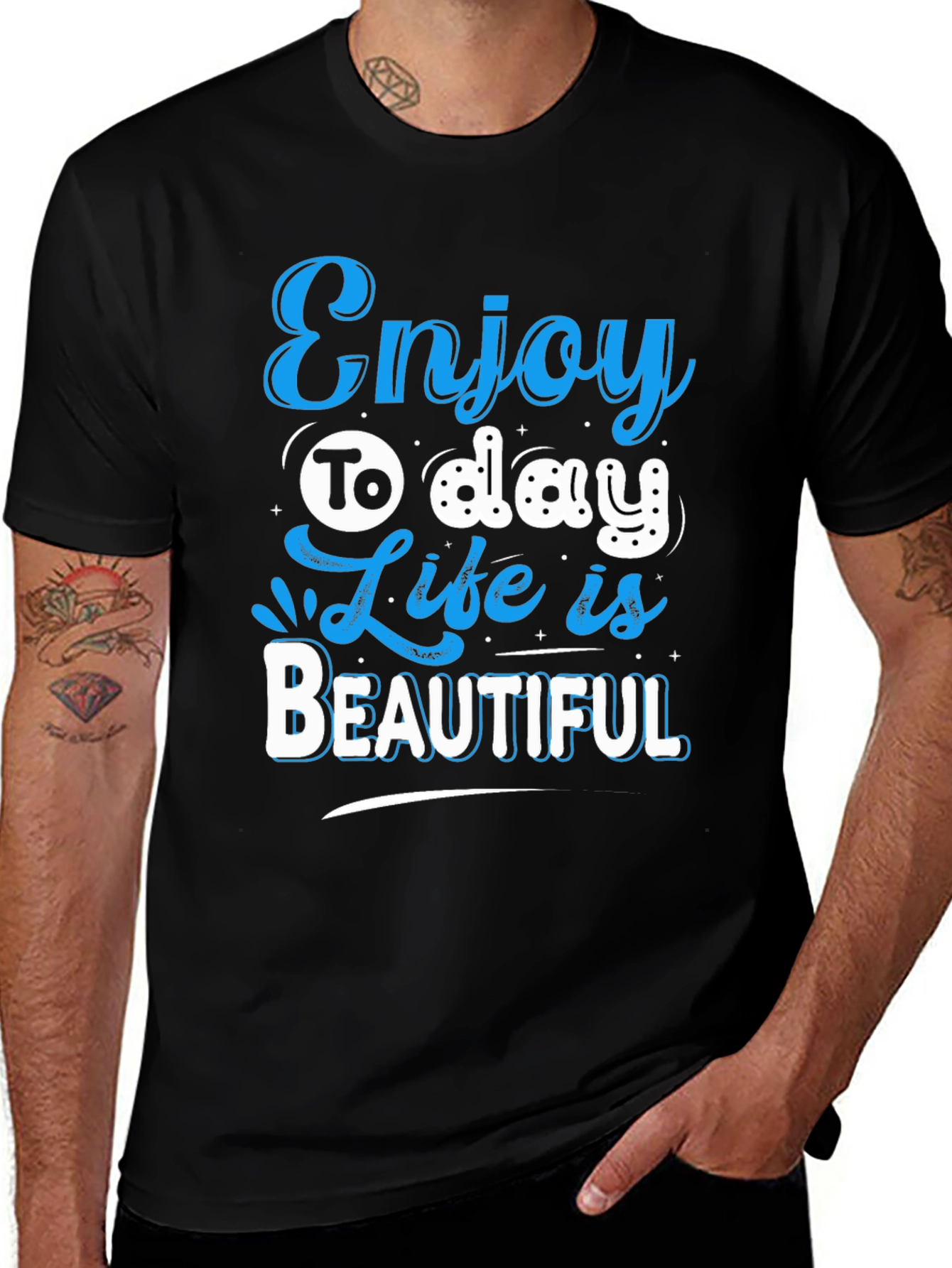 Variant 17 of Enjoy Today T-Shirt - Life Is Beautiful