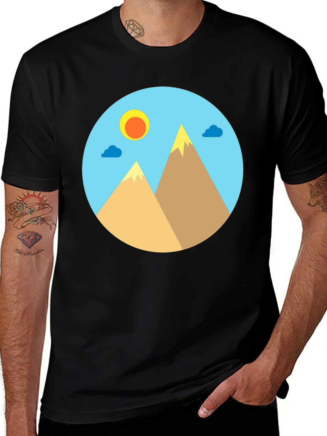 Variant 30 of Mountain View Graphic T-Shirt - Unisex Cotton Tee