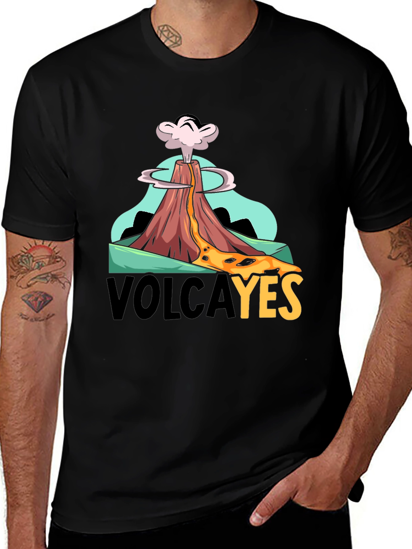 Variant 5 of VolcaYES T-Shirt - Volcano Graphic Tee