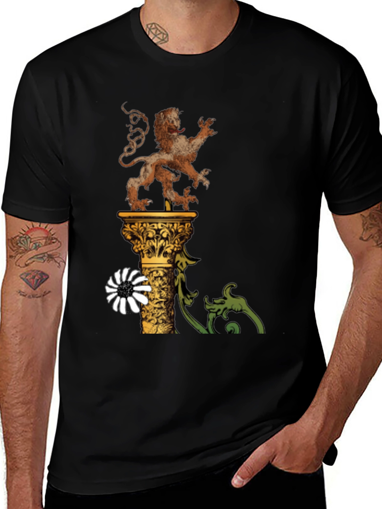 Variant 22 of Lion Rampant Crest Graphic T-Shirt