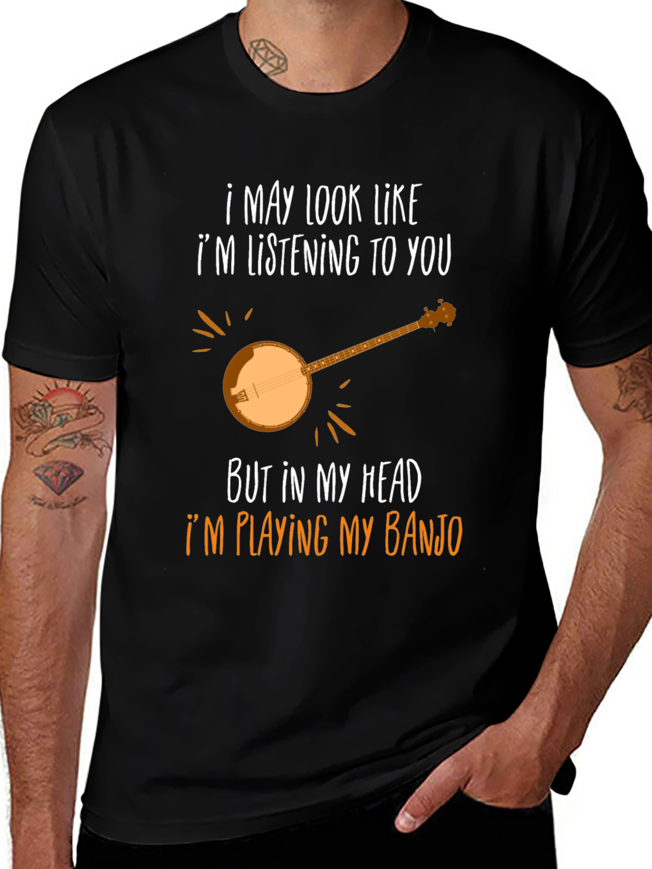 Variant 5 of Funny Banjo Player T-Shirt