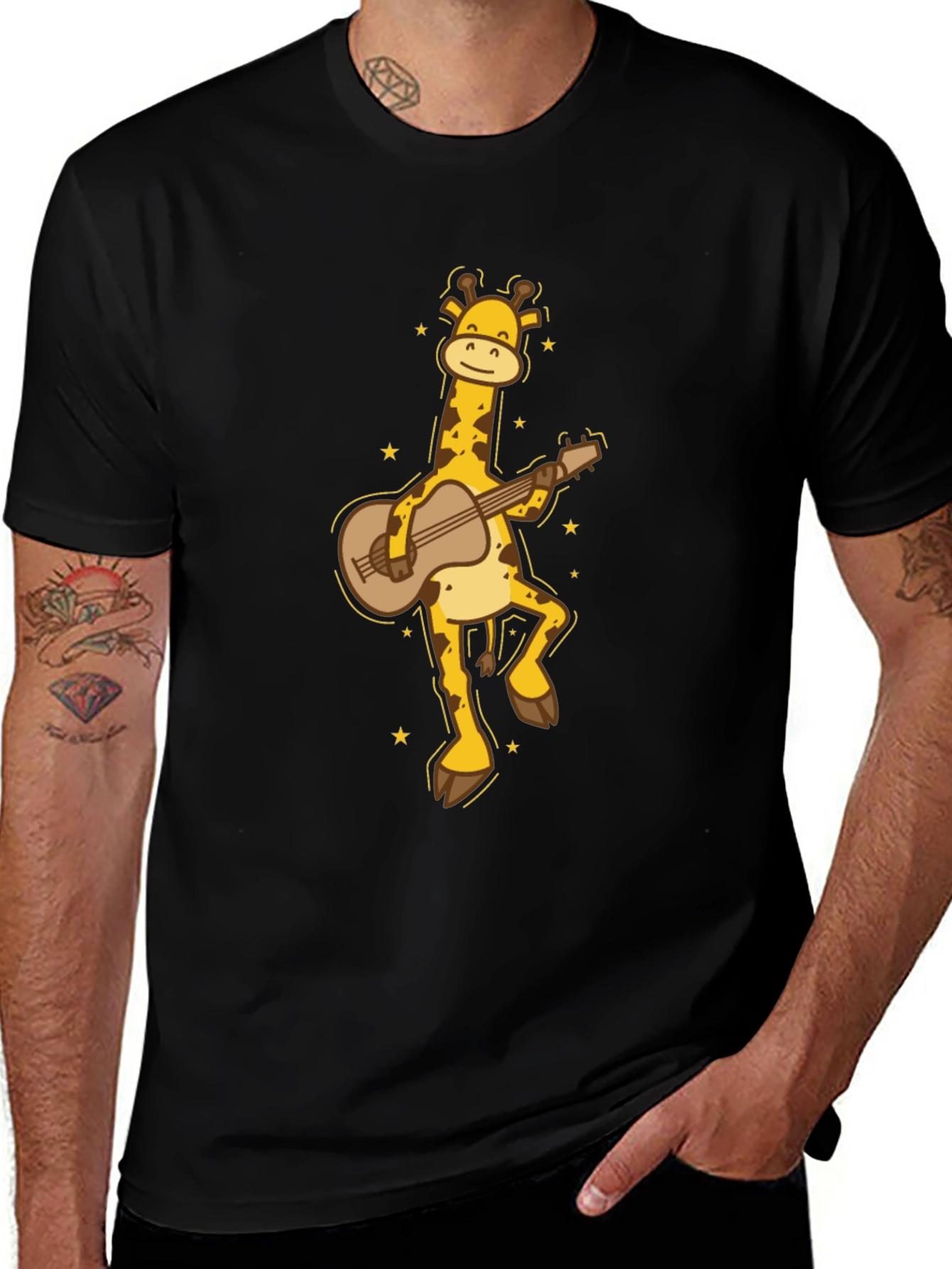 Variant 21 of Guitar Giraffe Graphic Tee