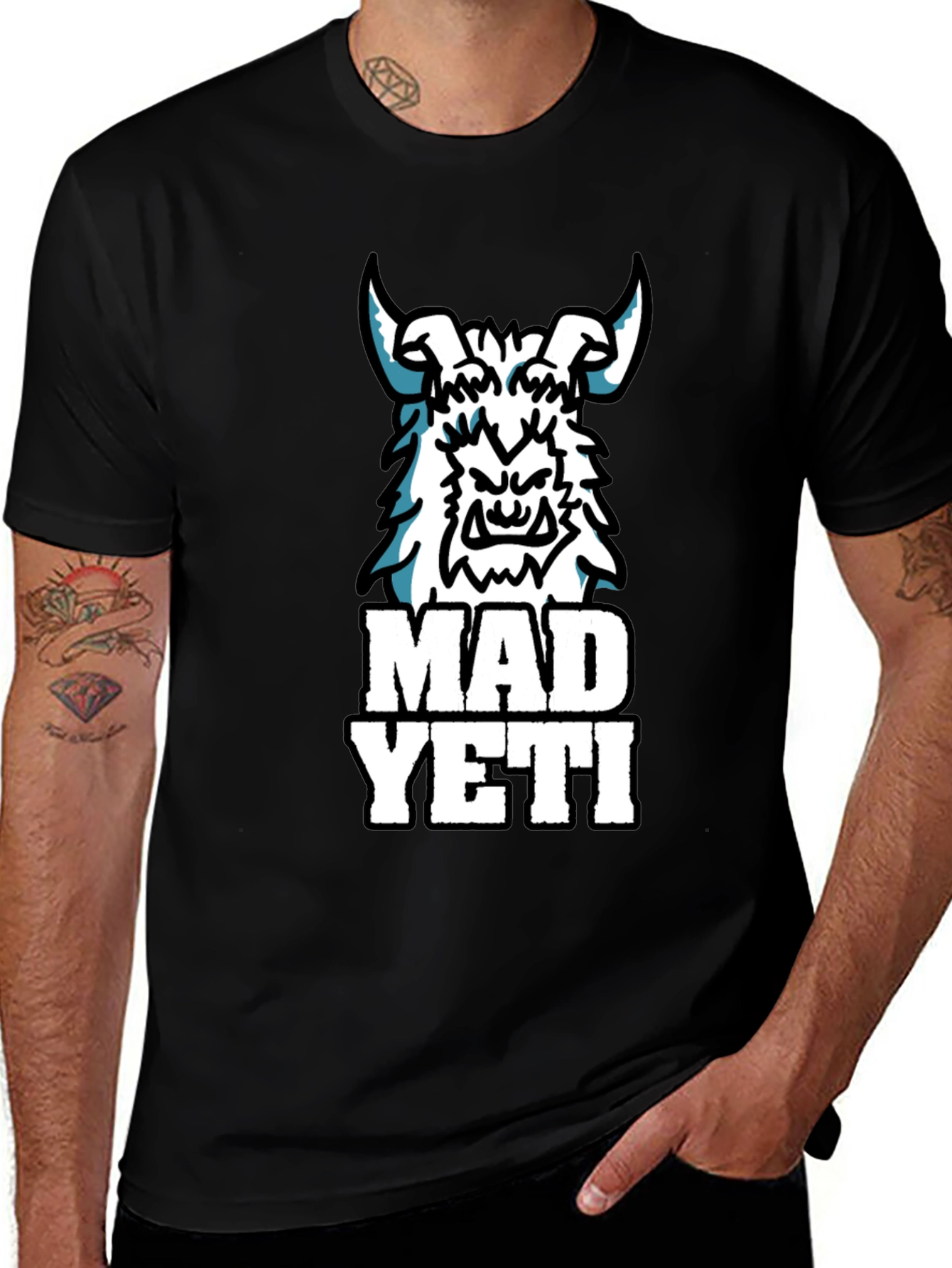 Variant 13 of Mad Yeti Graphic Tee - Black Cotton T-Shirt
