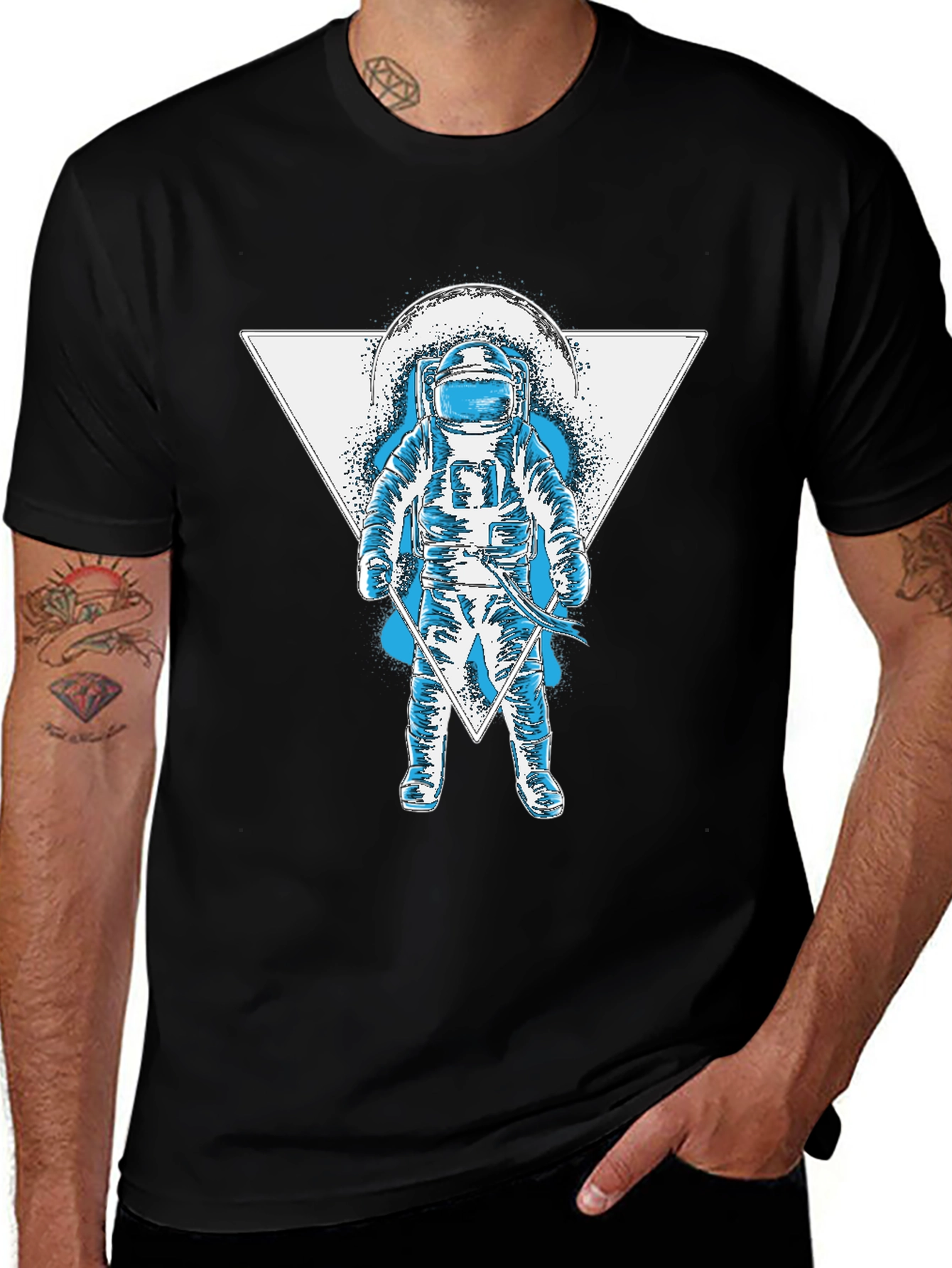 Variant 9 of Astronaut Triangle Graphic T-Shirt