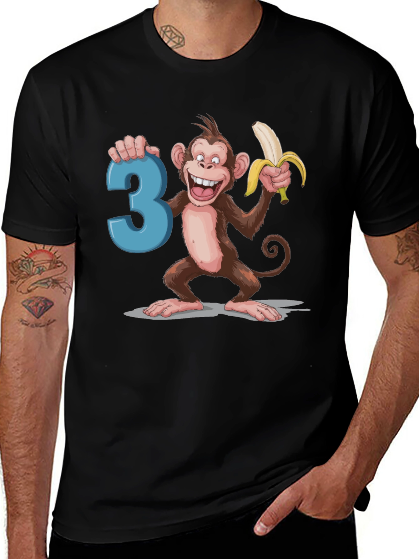 Variant 12 of Monkey 3rd Birthday T-Shirt