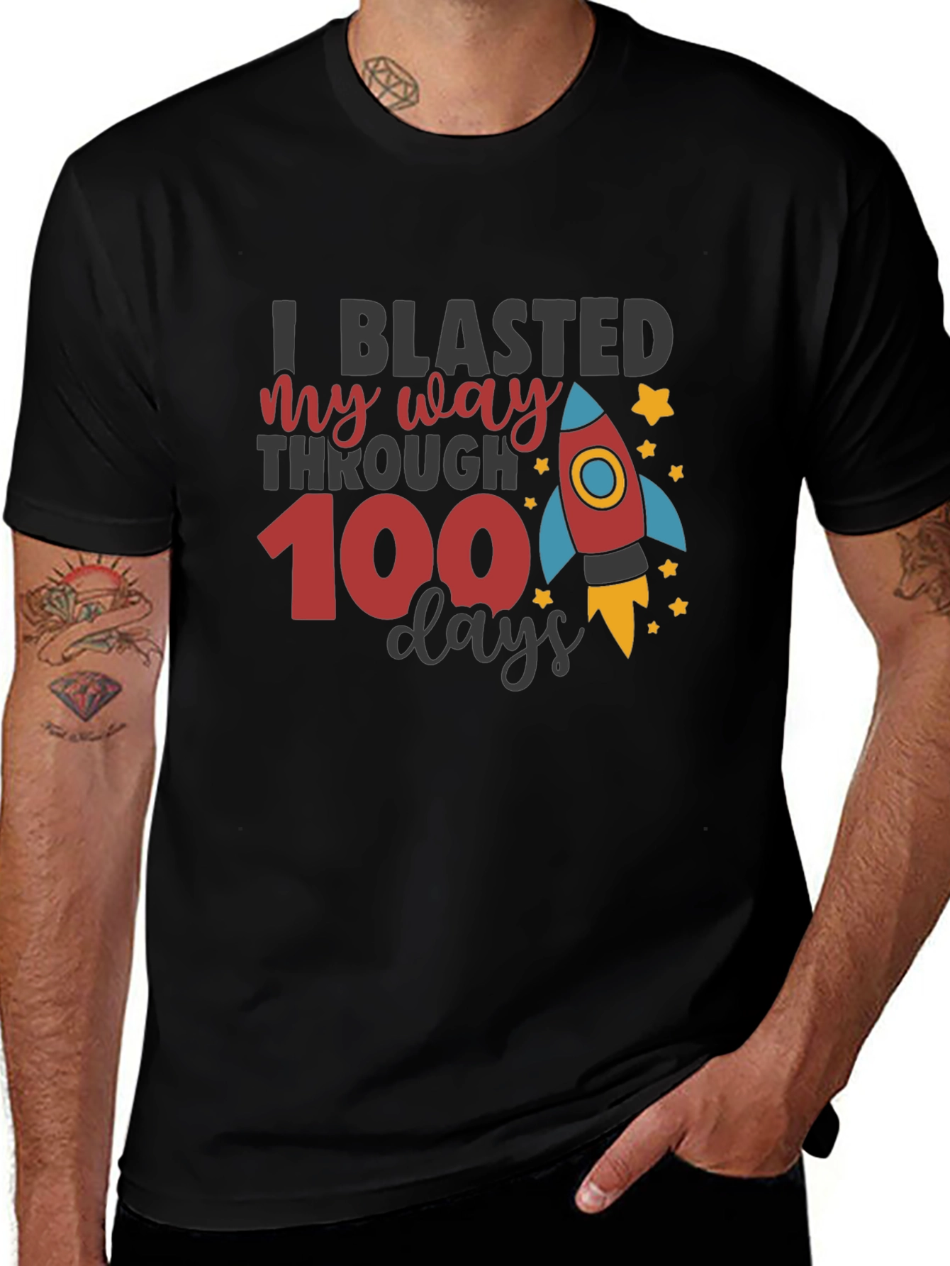 I Blasted My Way Through 100 Days T-Shirt