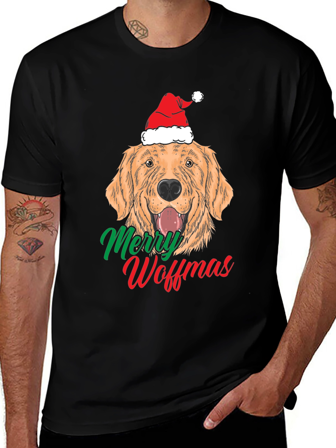 Merry Woffmas Dog Christmas T-Shirt