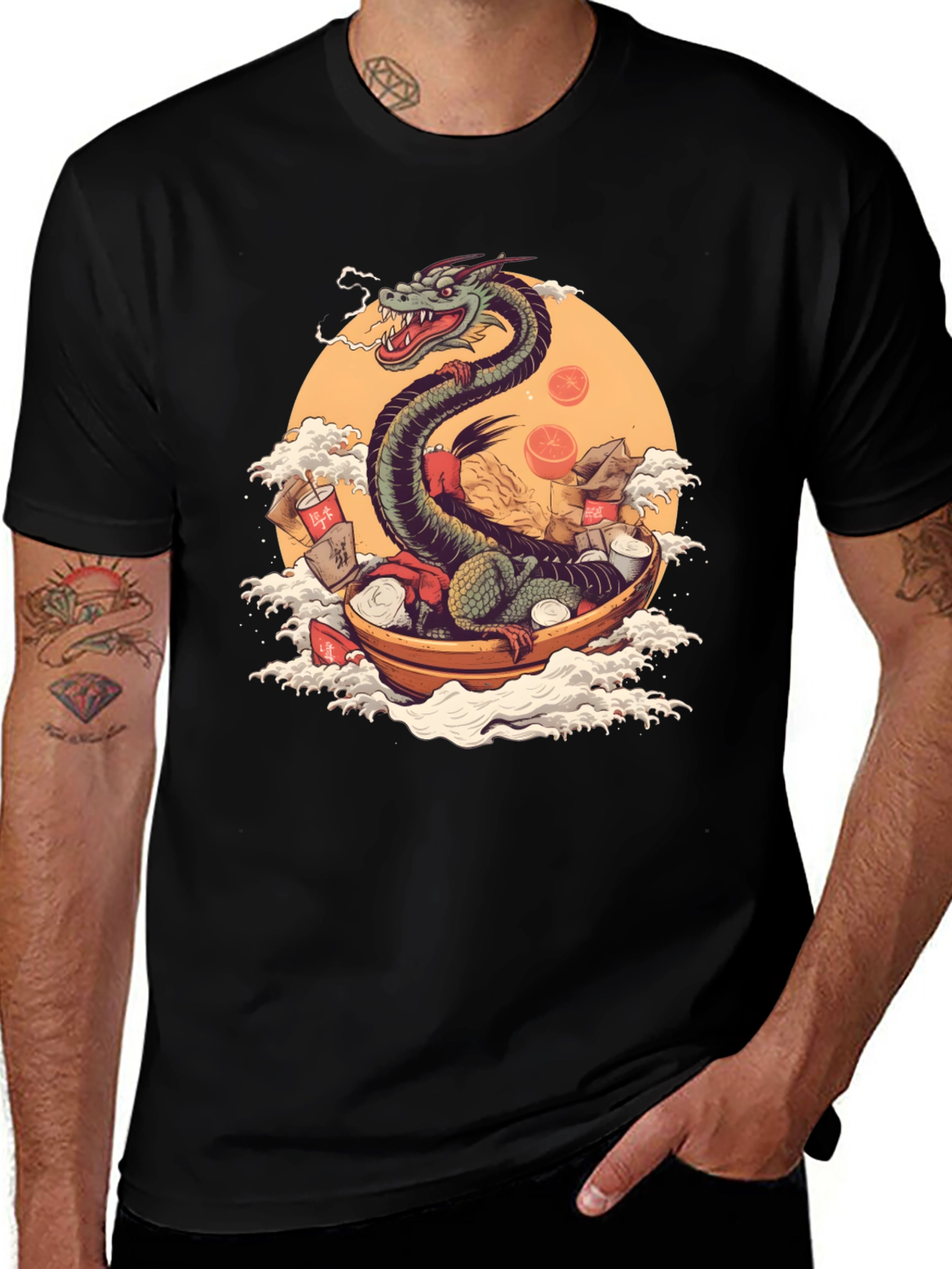 Variant 20 of Dragon Ramen Boat Graphic Tee
