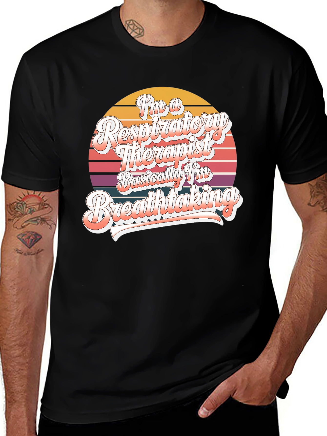 Variant 4 of Respiratory Therapist Breathtaking T-Shirt