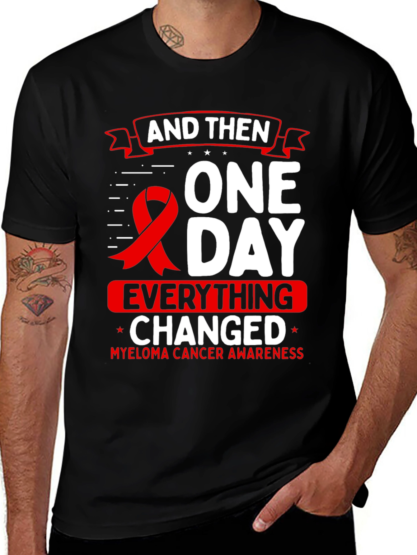 Variant 17 of Myeloma Cancer Awareness Graphic Tee
