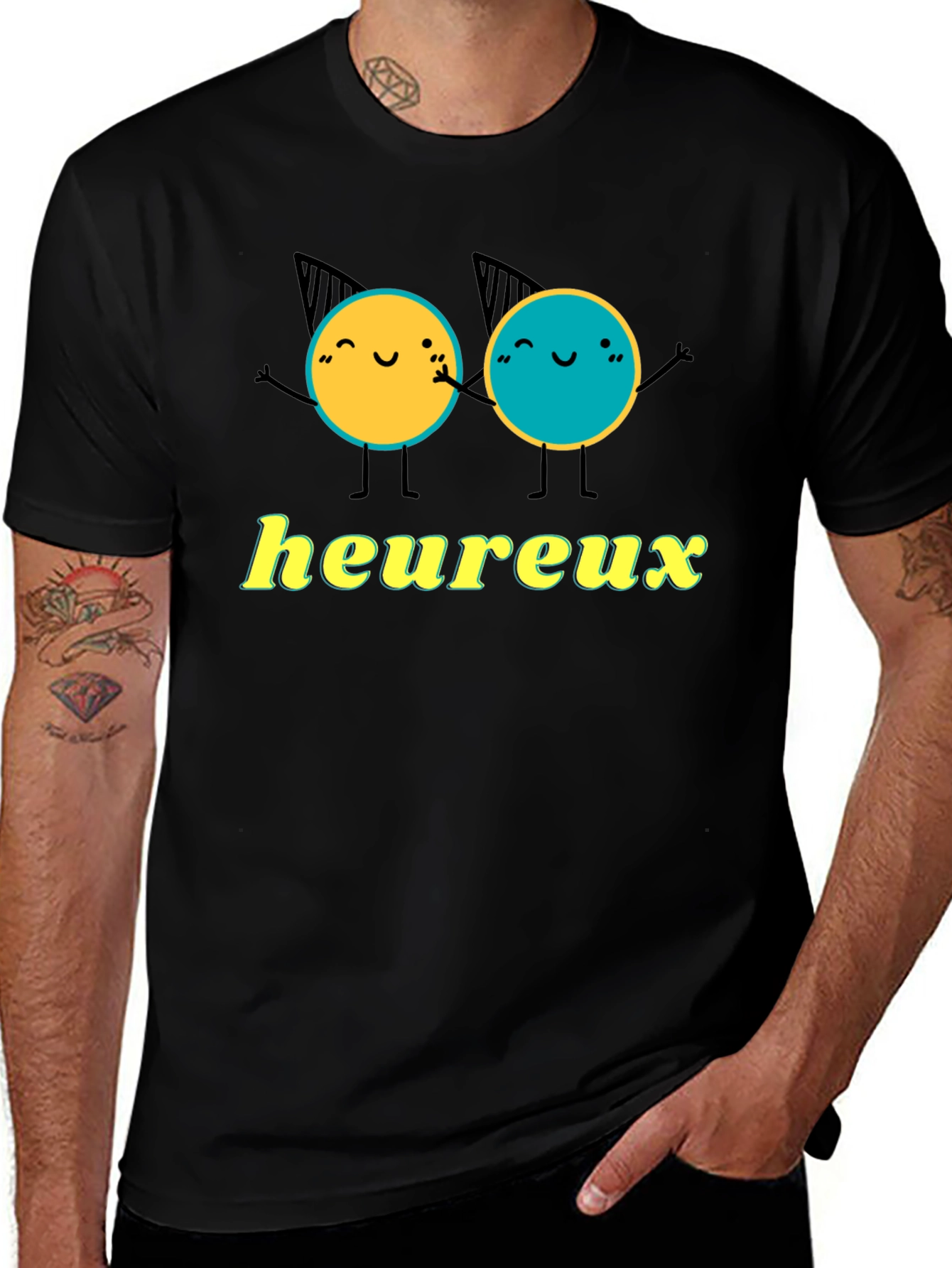 Variant 13 of Heureux Graphic T-Shirt