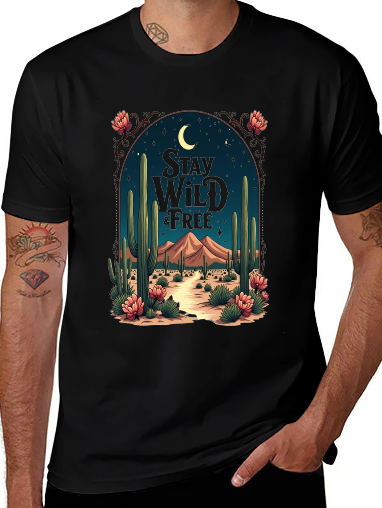 Stay Wild & Free Desert Graphic Tee