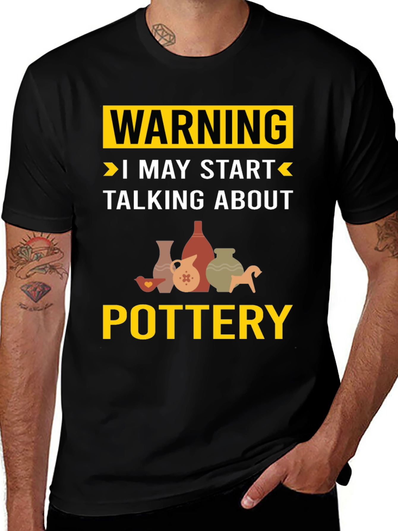 Variant 9 of Warning Pottery T-Shirt