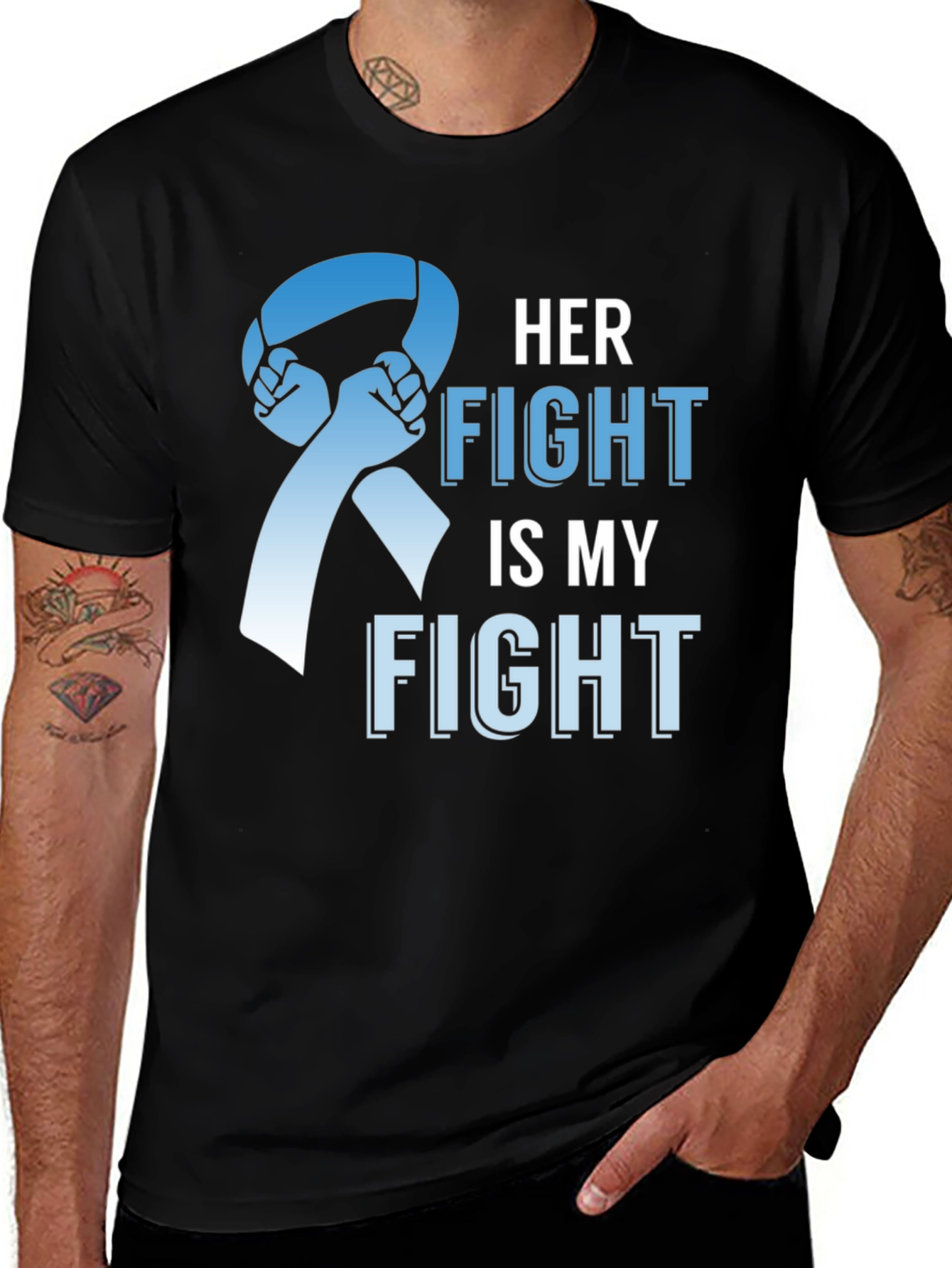 Variant 15 of Her Fight is My Fight T-Shirt - Support Awareness