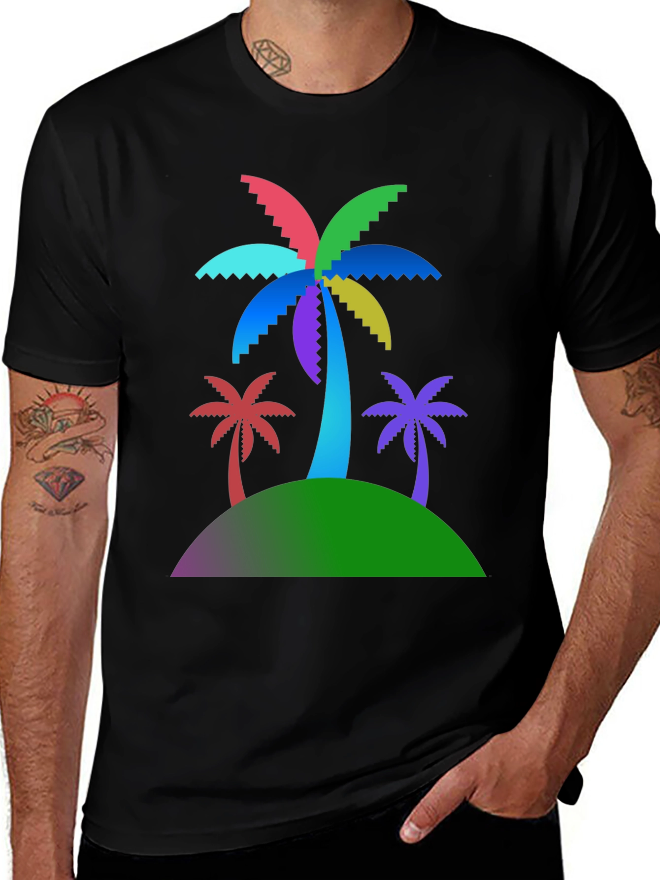 Tropical Palm Tree Graphic Tee