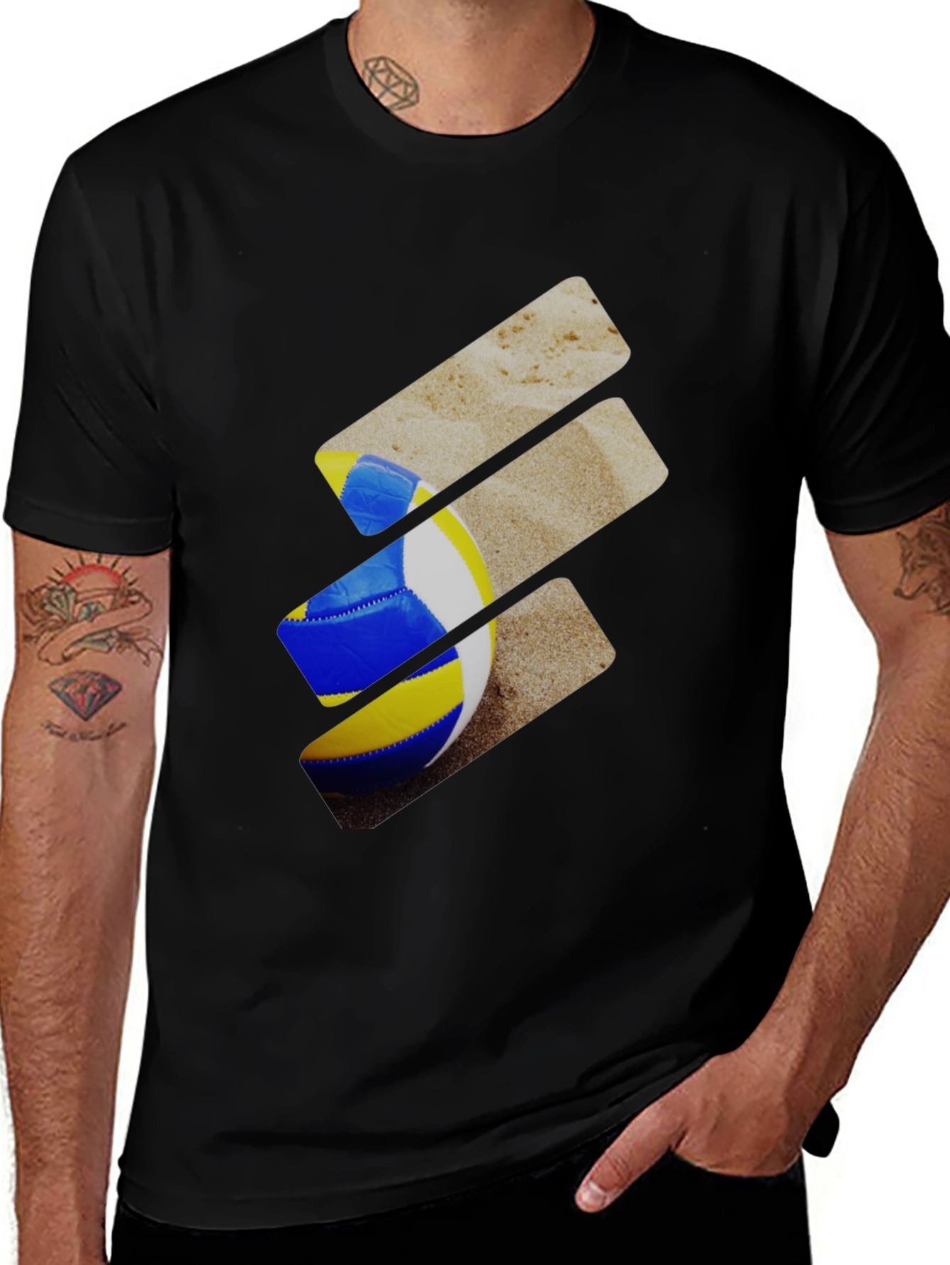 Variant 6 of Volleyball Beach T-Shirt - Unique Design