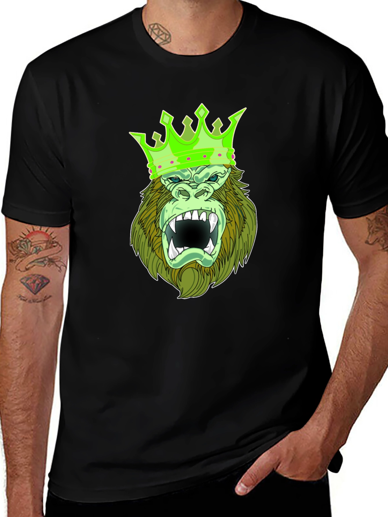 Variant 26 of King Kong Graphic Tee - Men's Black T-Shirt