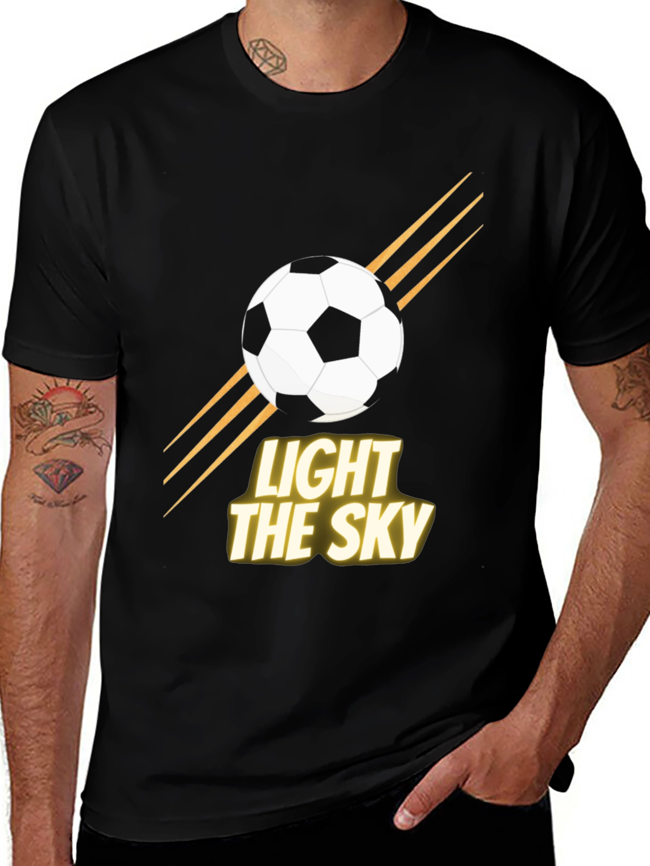 Variant 13 of Light the Sky Soccer Graphic T-Shirt