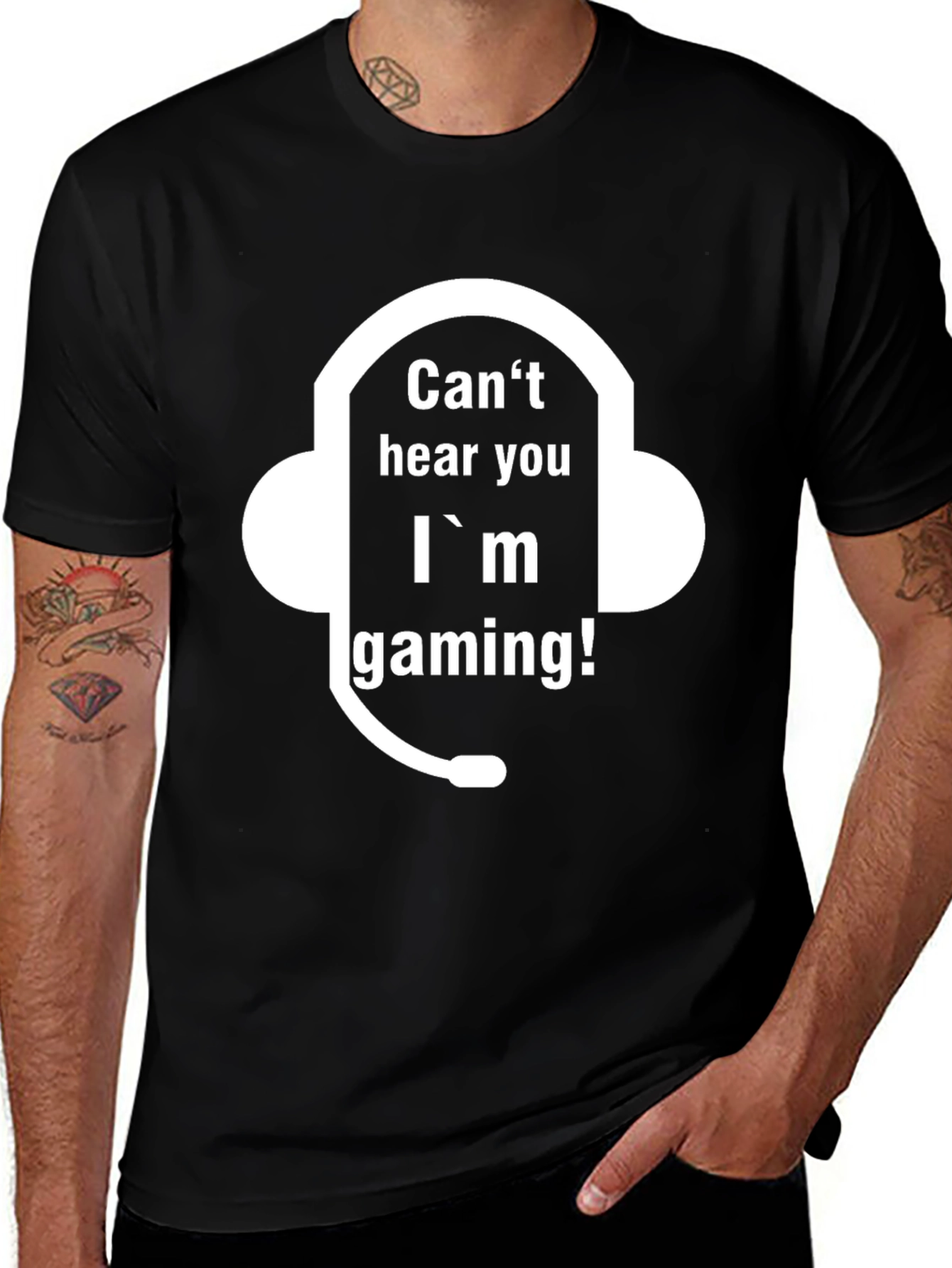 Variant 8 of Can't Hear You I'm Gaming T-Shirt