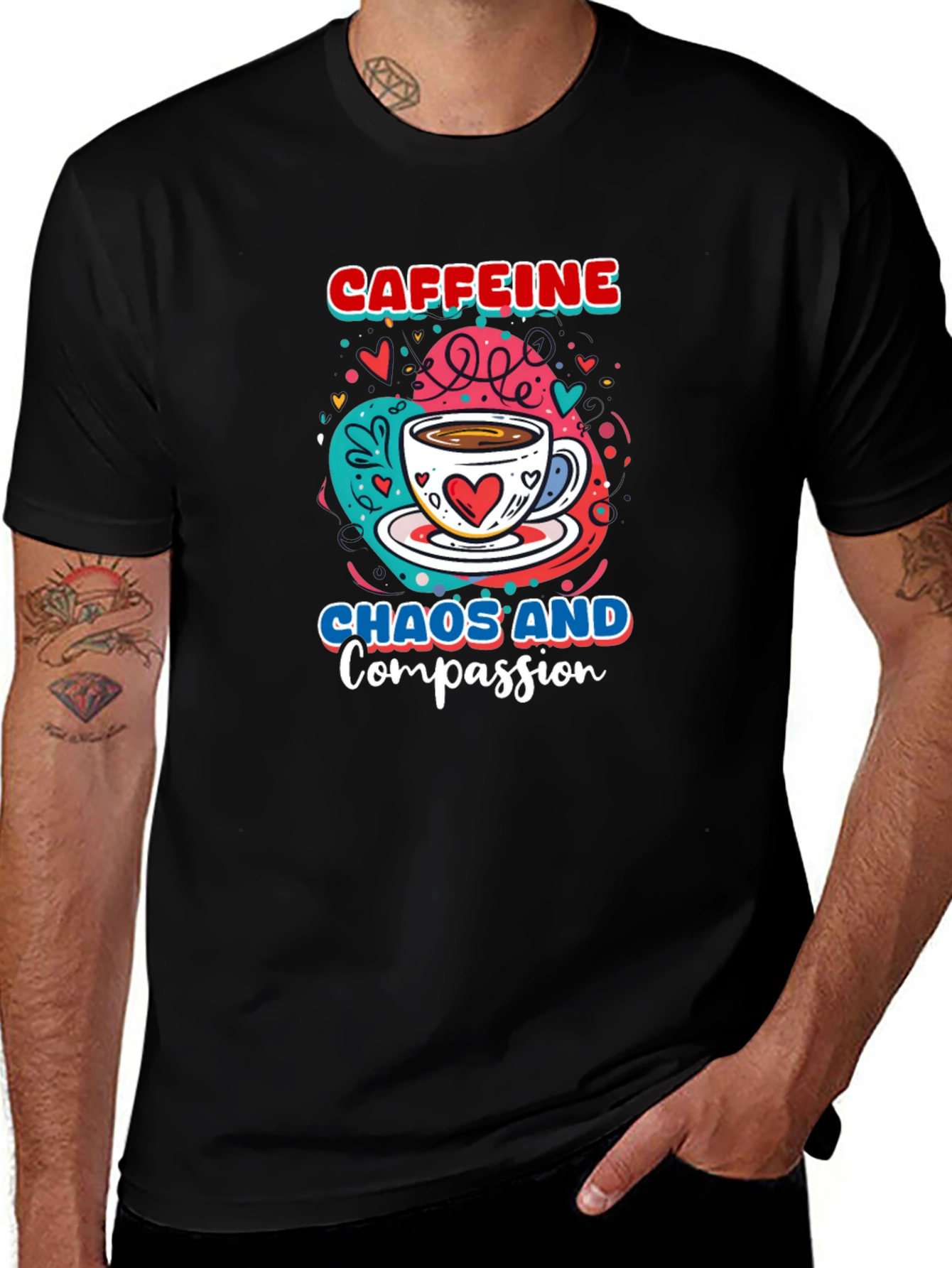 Variant 17 of Caffeine Chaos & Compassion Graphic Tee