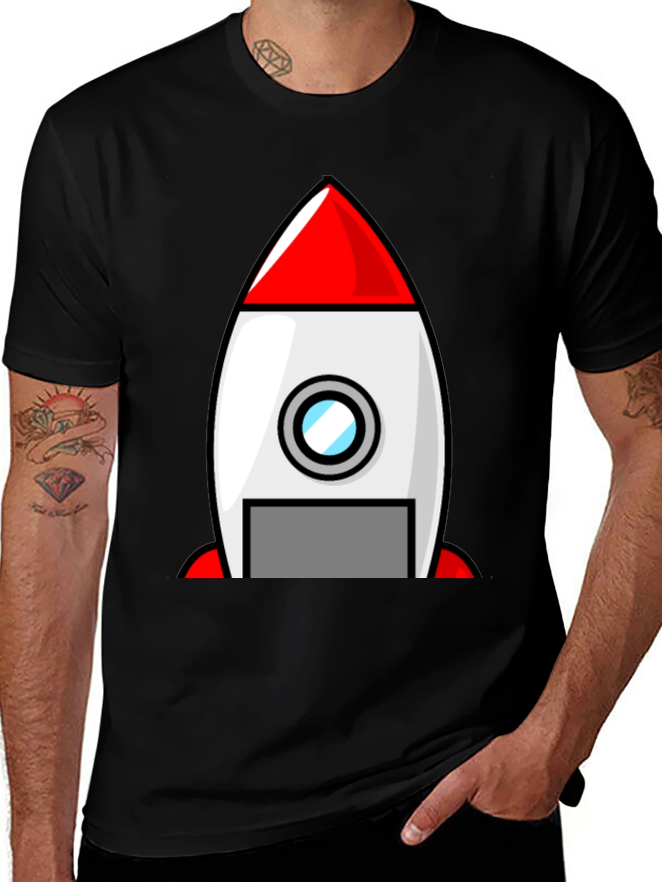 Variant 10 of Rocket Graphic Tee - Blast Off in Style!