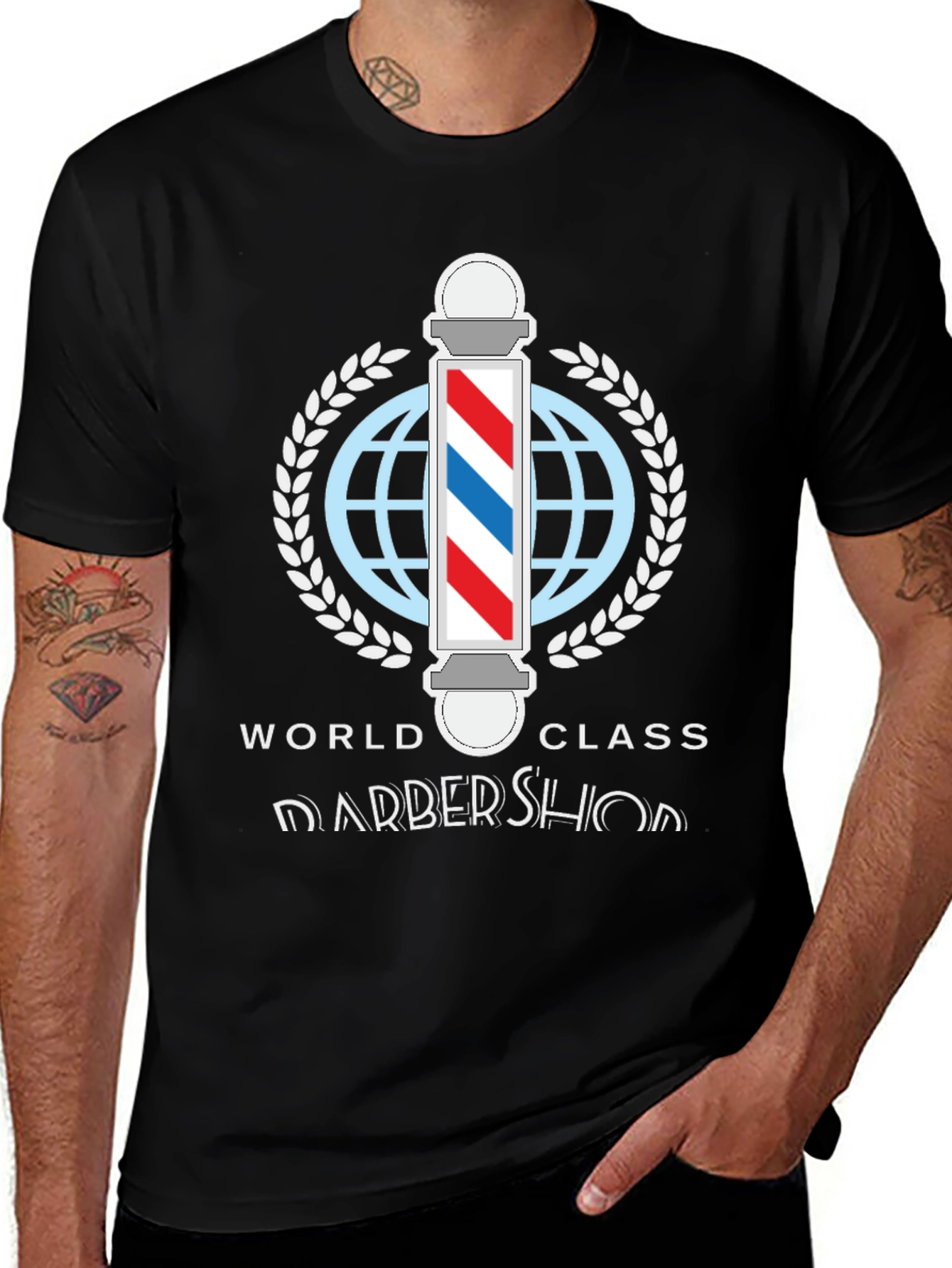 Variant 20 of World Class Barbershop T-Shirt - Stylish Barber Apparel