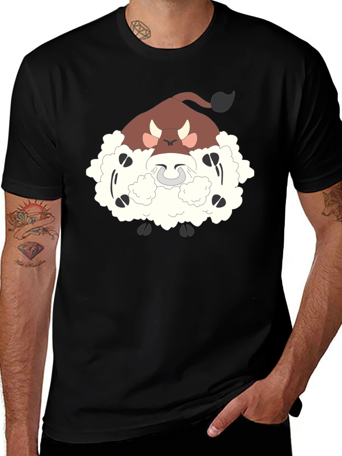 Funny Bouffalant Cartoon T-Shirt