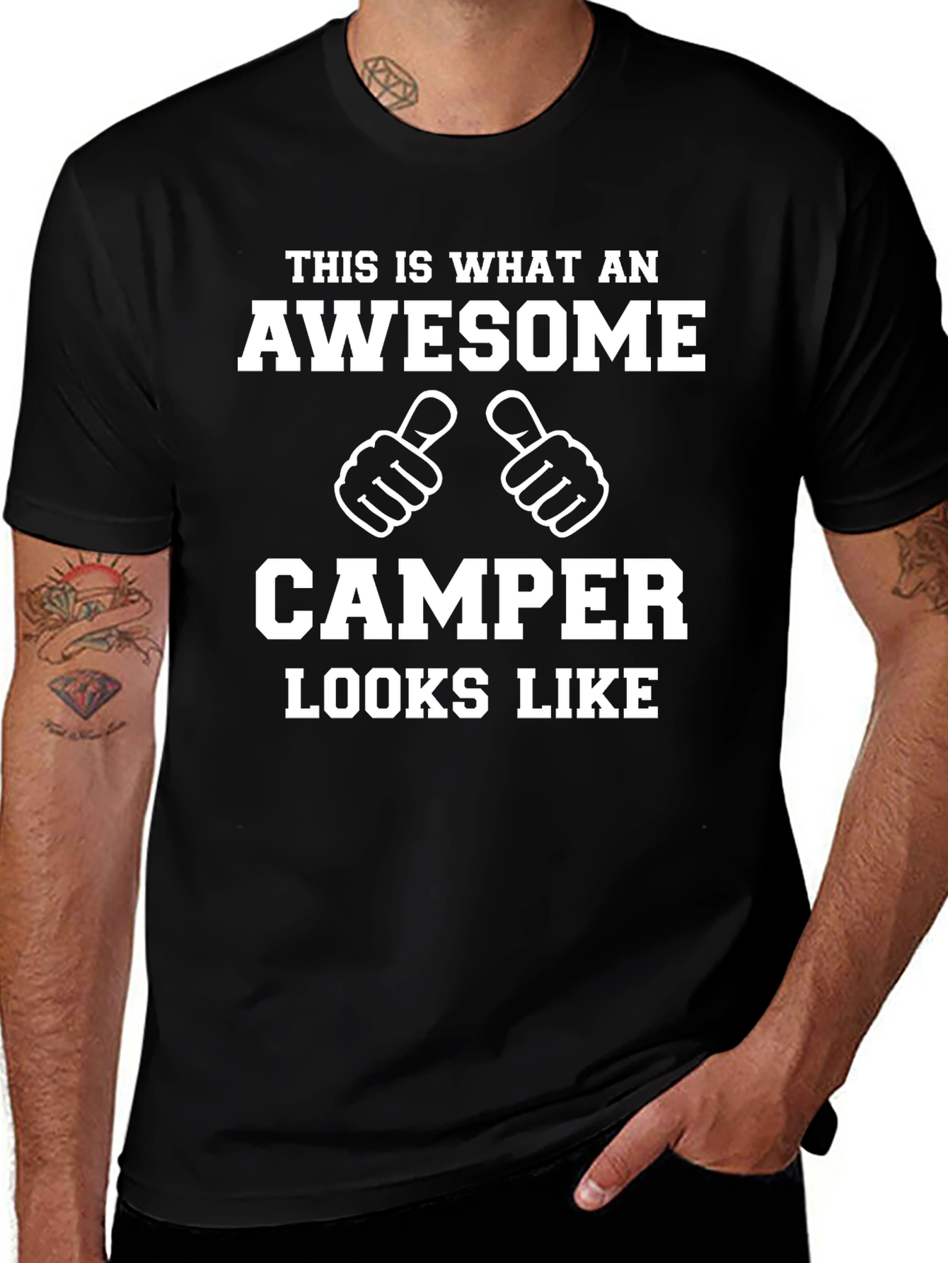 Variant 3 of Awesome Camper T-Shirt - Funny Camping Tee