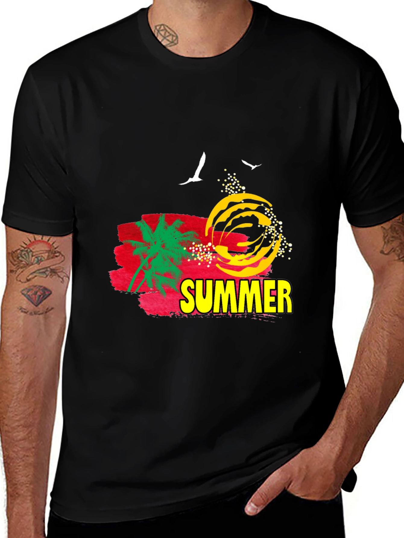 Variant 7 of Summer Graphic T-Shirt - Black